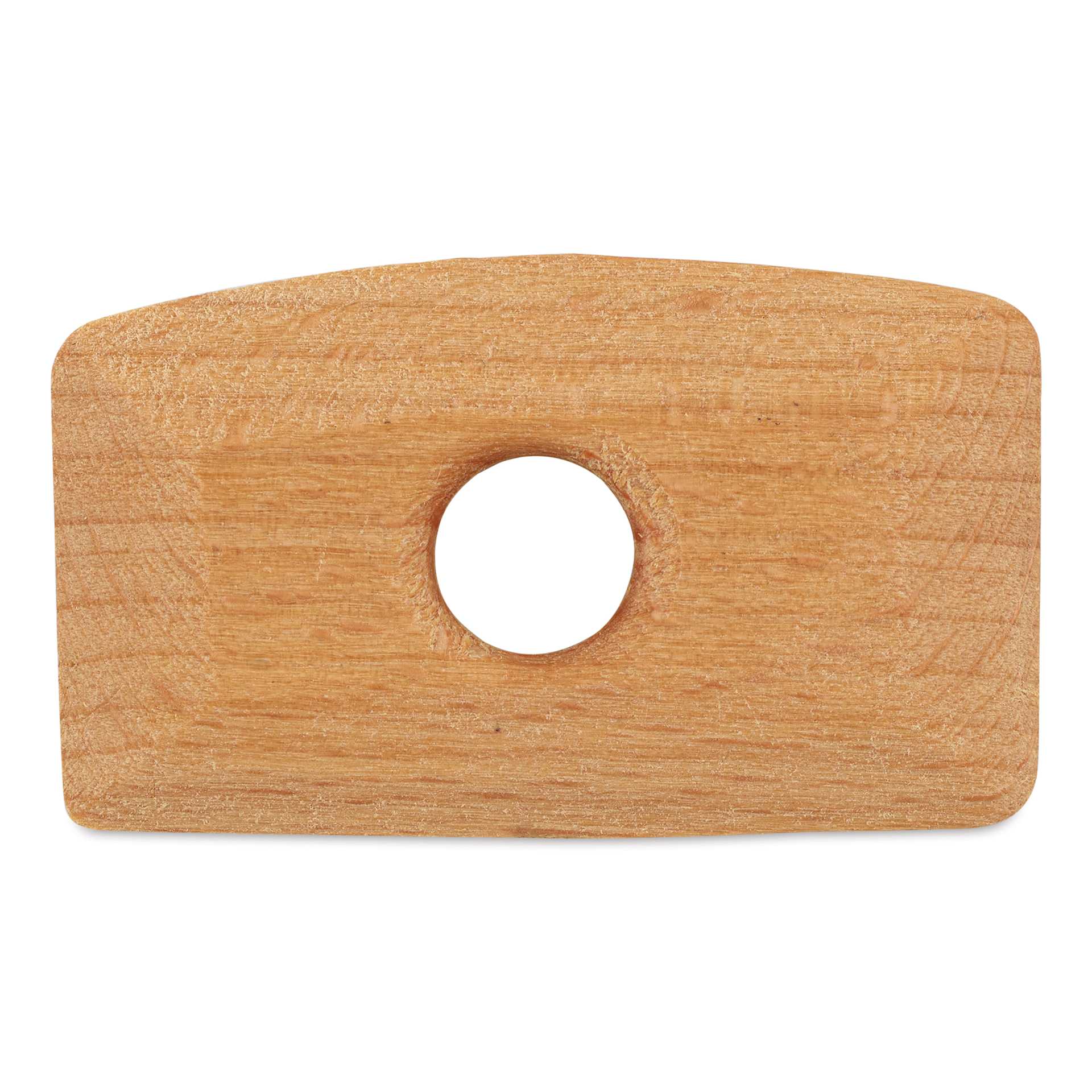 MKM Pottery Tools Wood Rib - W0b, Mini, 2" x 1.1" - back