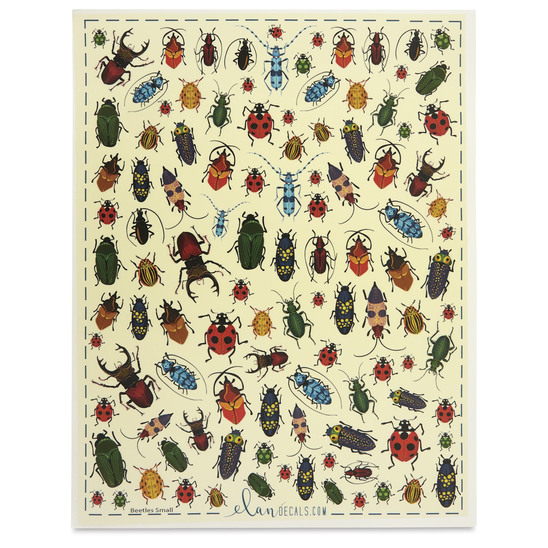 Elan Transfers Overglaze Decal Sheet - Small Beetles