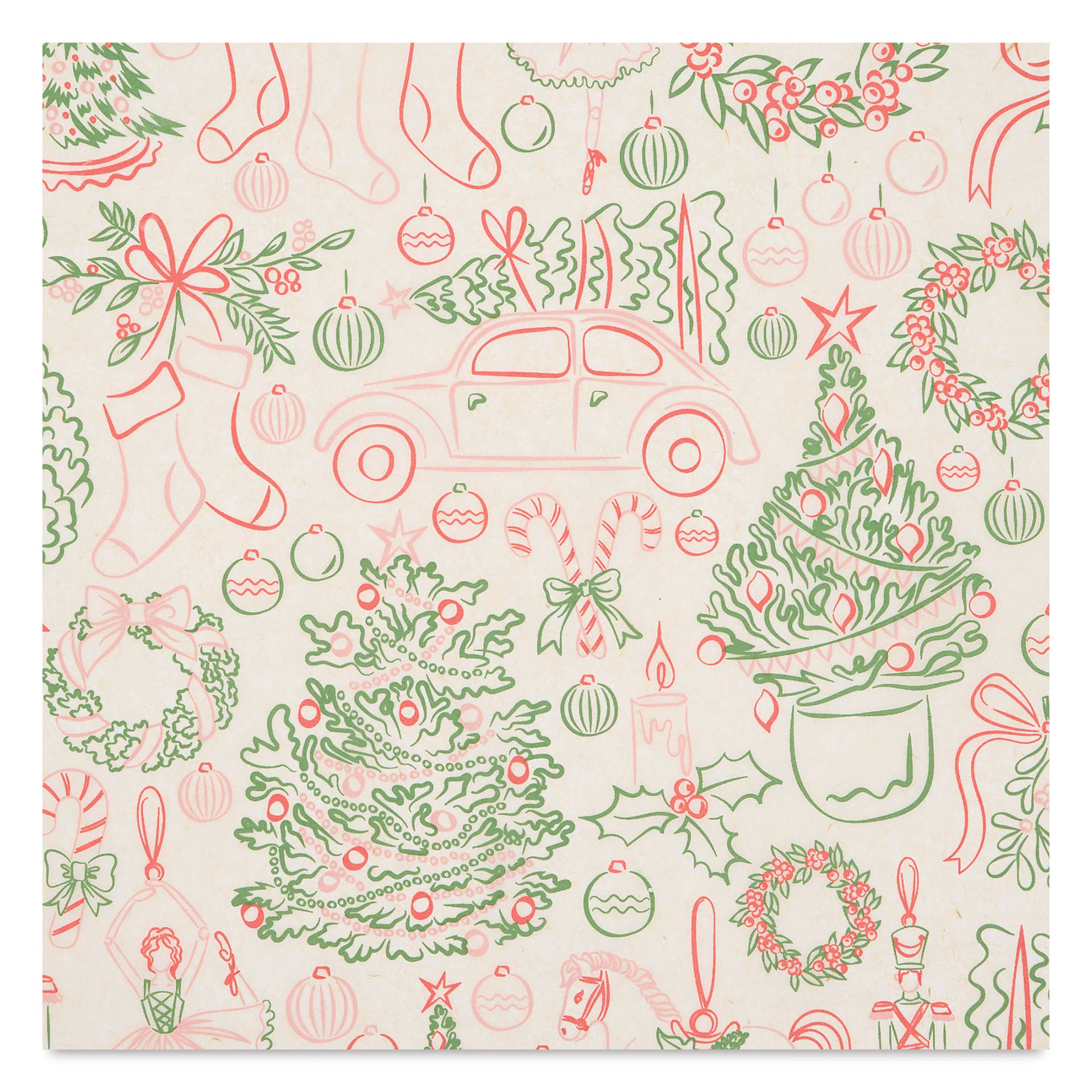 Elan Transfers Underglaze Transfer Sheet - Joyful Holiday, Assorted Colors close up