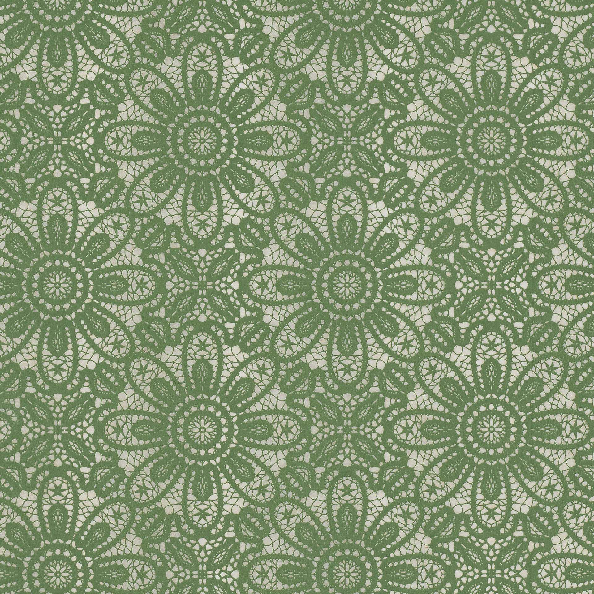 Elan Transfers Underglaze Transfer Sheet - Lace, Green - close-up