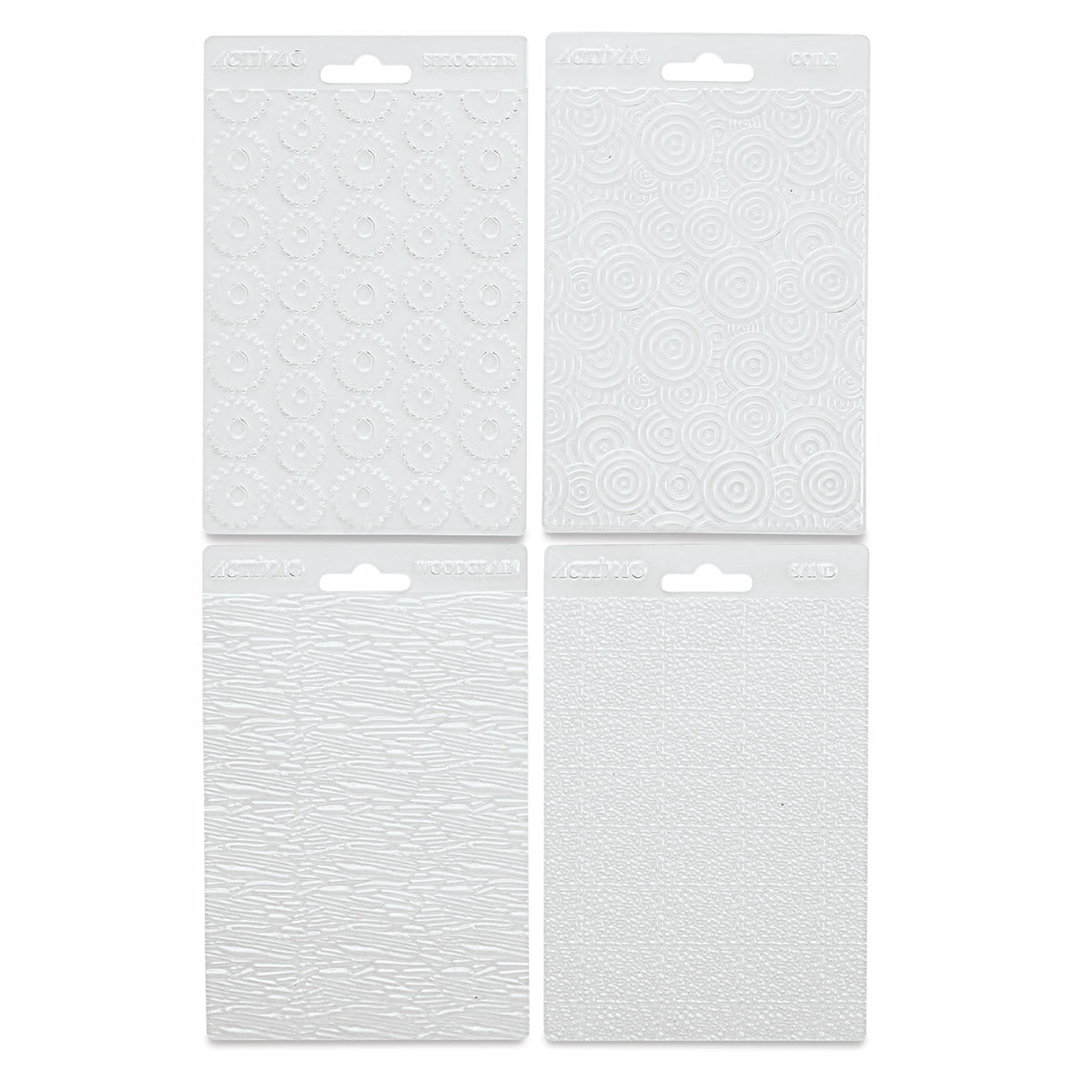 Activa Activ-Tools Designer Texture Sheets - Top view of 4 sheets