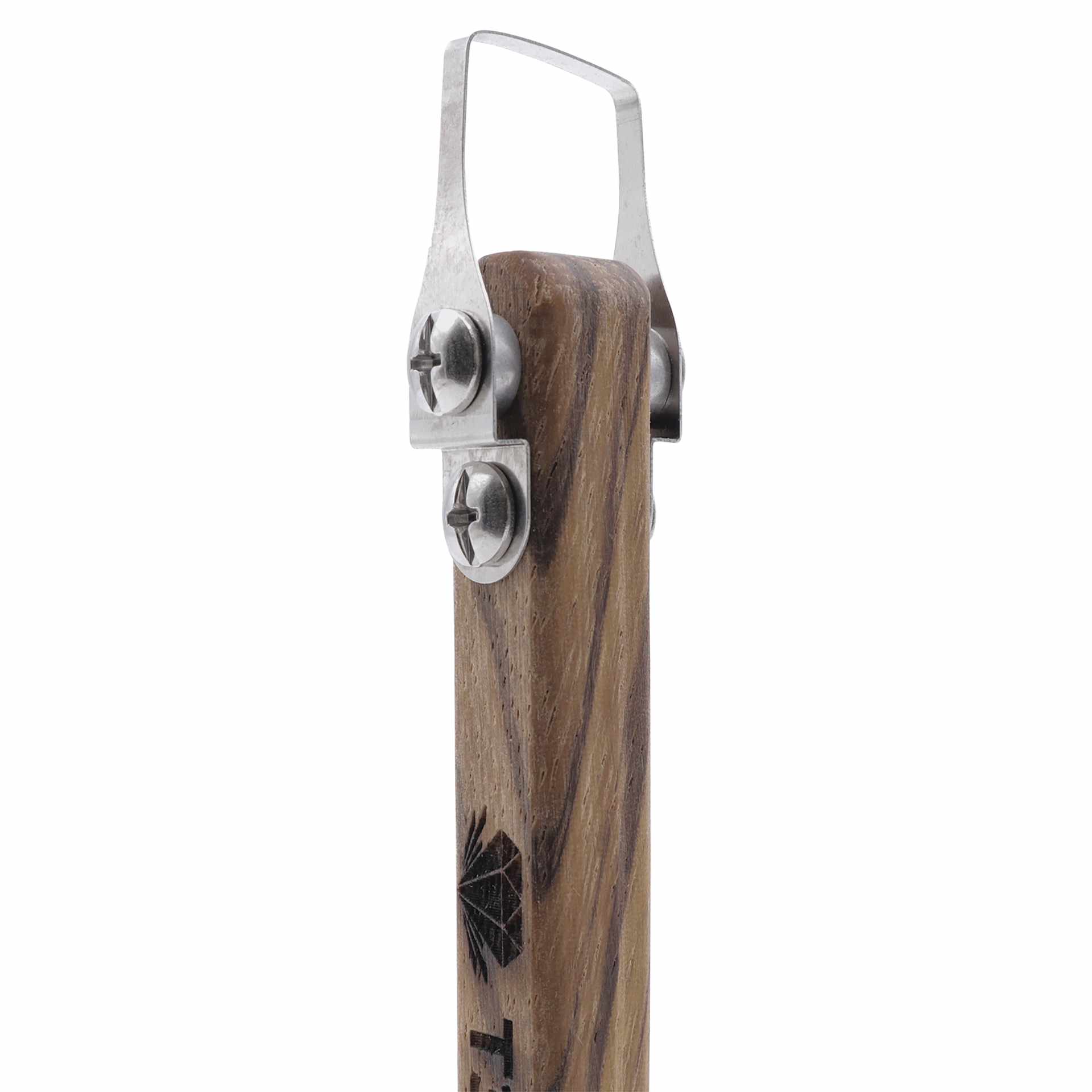 DiamondCore Pottery Trimming Tool - T3, Slanted Square w/ Square-Tipped Handle - close-up of tip, angled