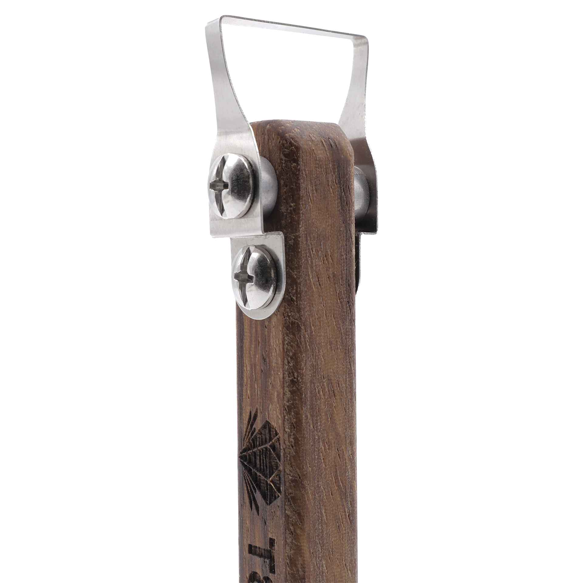 DiamondCore Pottery Trimming Tool - T8, Wedge w/ Flat Head Handle - close-up of tip, angled