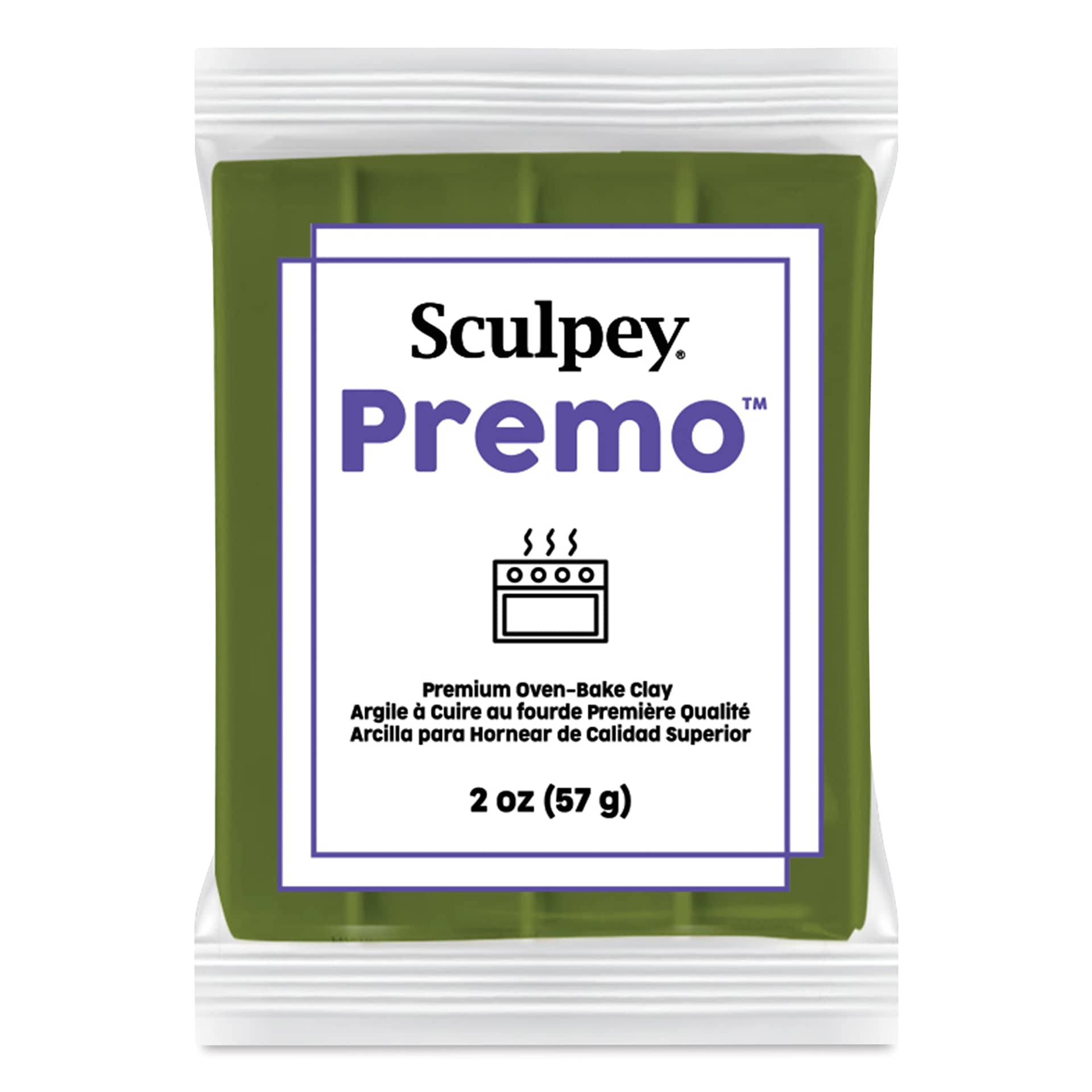 Sculpey Premo - 2 oz, Spanish Olive