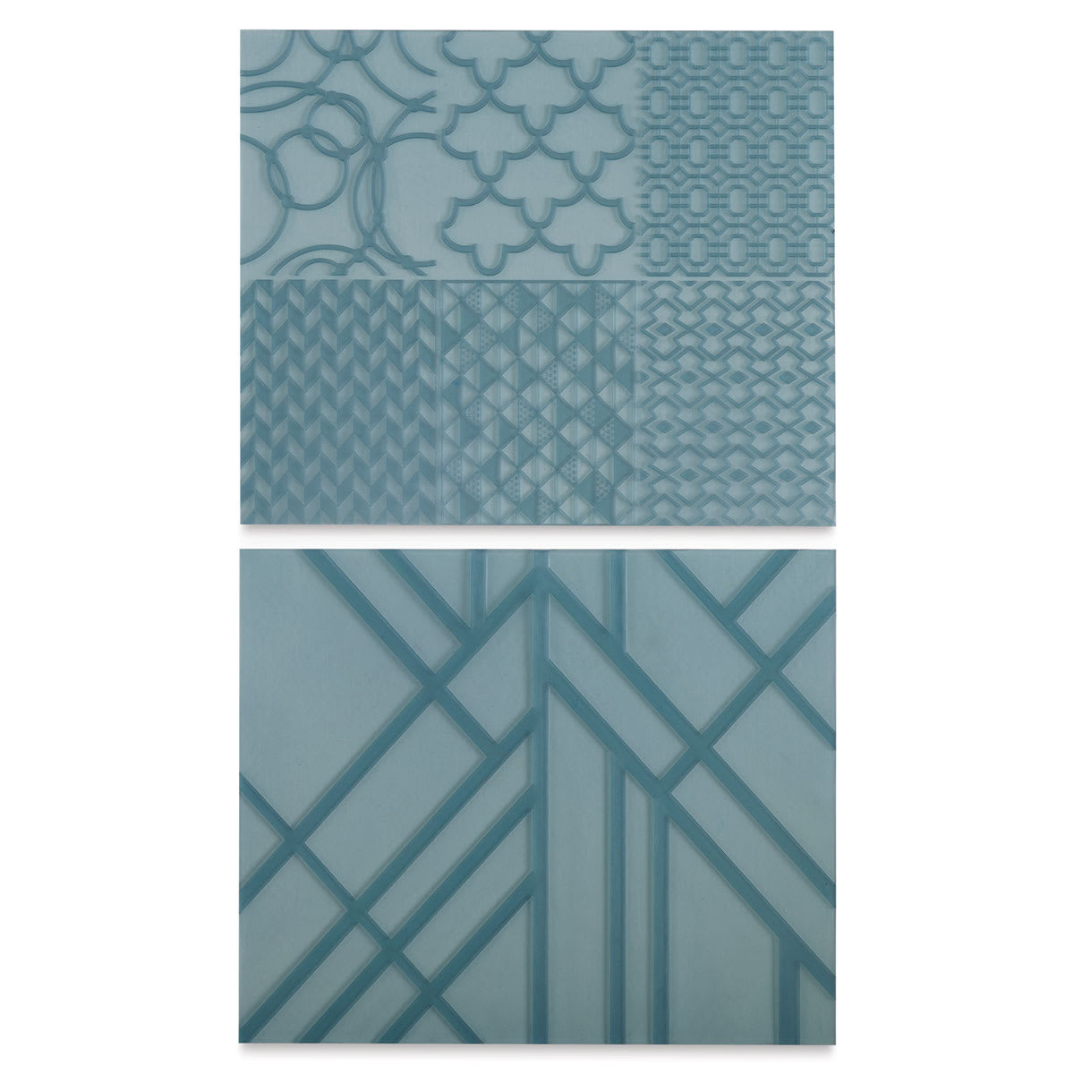 Sculpey Texture Sheets - Pkg of 2, Geometric, 6-1/8" x 5"