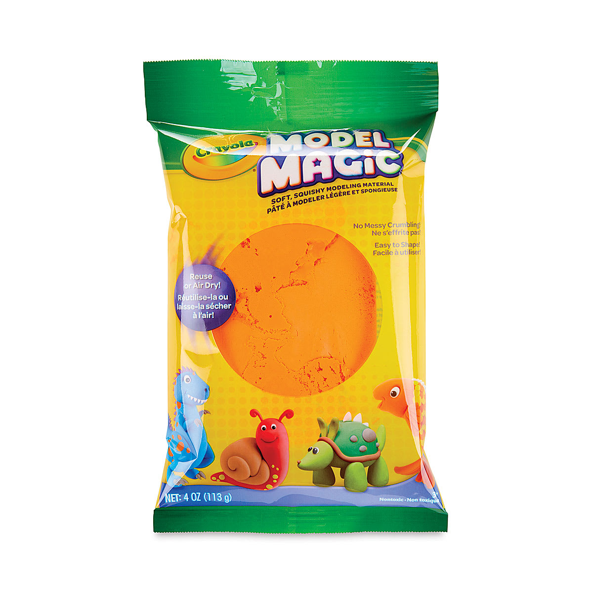 Crayola Model Magic - 4 oz, Orange - front of packaing