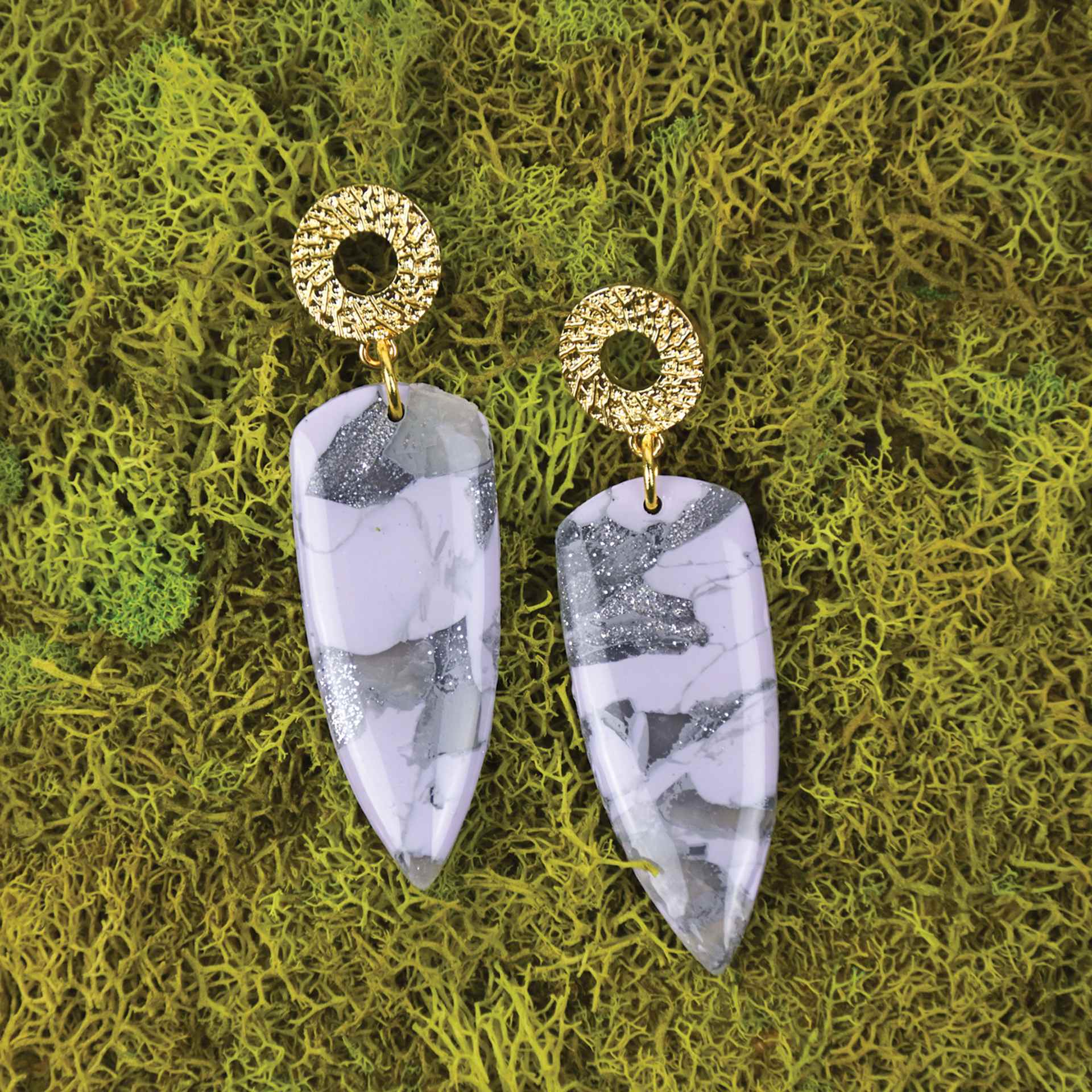 Sculpey Glaze - 1 oz, Gloss finished earring pendants made with Sculpey Glaze