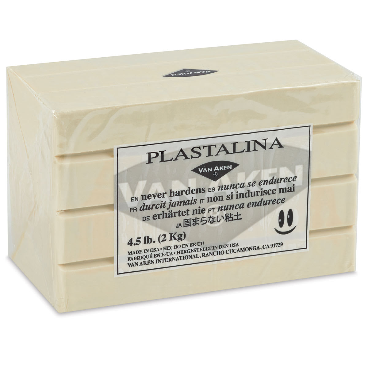 Van Aken Plastalina Modeling Clay - 4.5 lb, Ivory