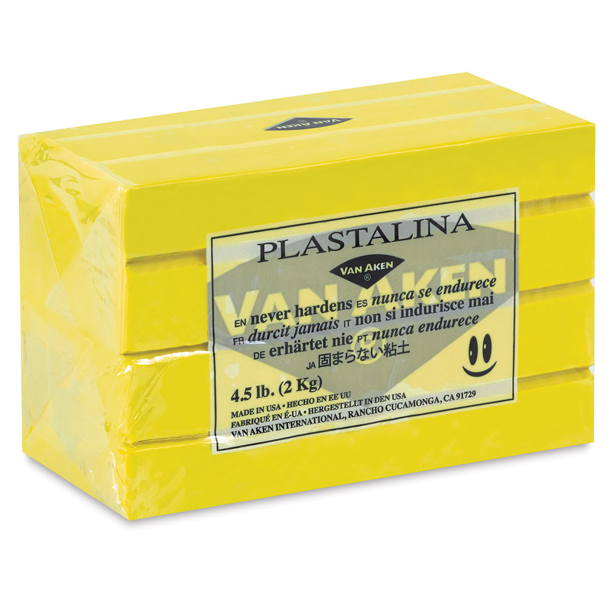Van Aken Plastalina Modeling Clay - 4.5 lb, Yellow