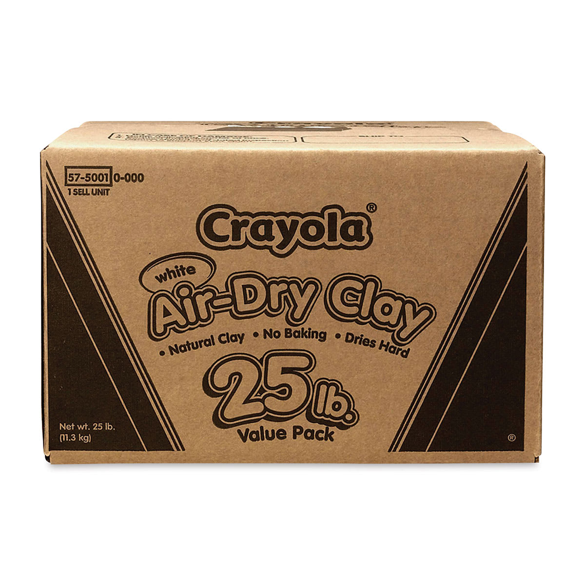 Crayola Air-Dry Clay - Value Pack, 25 lb, White, front of the box