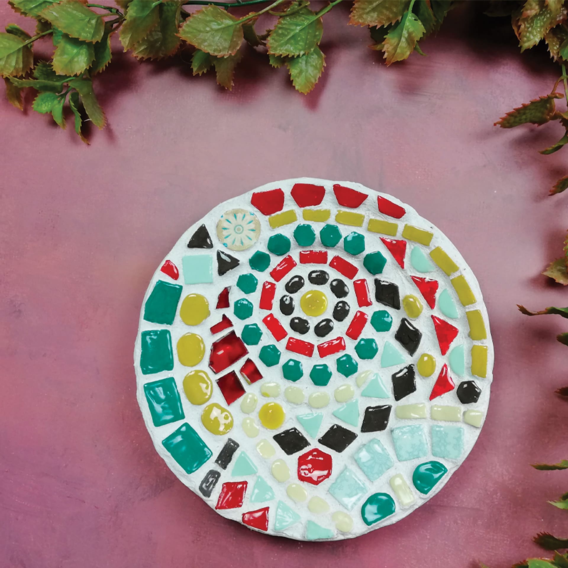 Sio-2 Plus Clay - 2.2 lb, Extra White - finished mosaic example