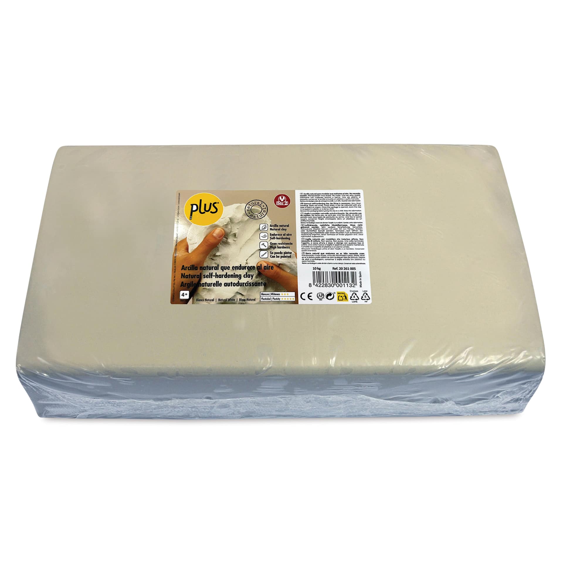 Sio-2 Plus Clay - 22 lb, White - front of packaging Sio-2 Plus Clay - 22 lb, White - front of packaging