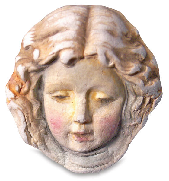 La Doll Premier Air-Dry Clay - painted sculpture of female head La Doll Premier Air-Dry Clay - painted sculpture of female head