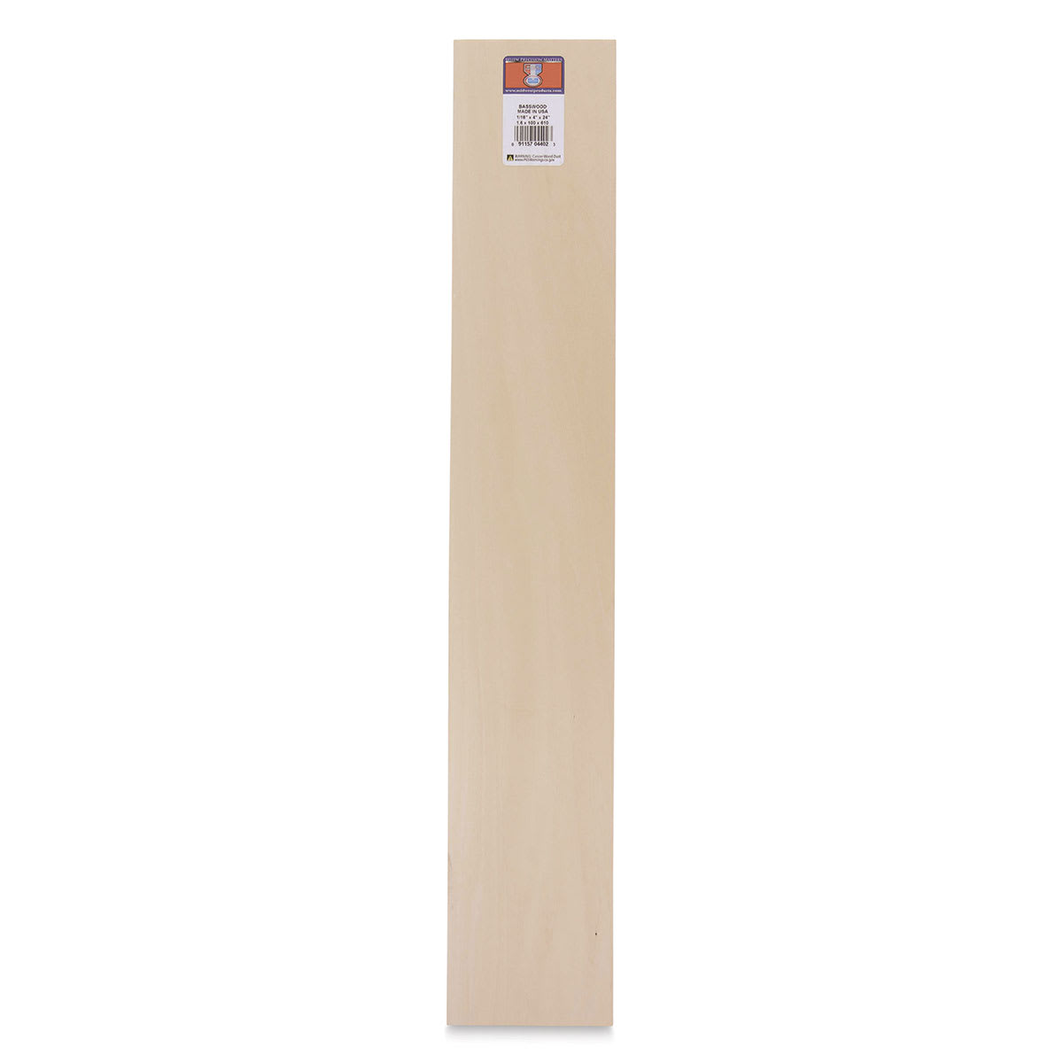 Midwest Products Basswood Sheets - 10 Pieces, 1/16" x 4" x 24"