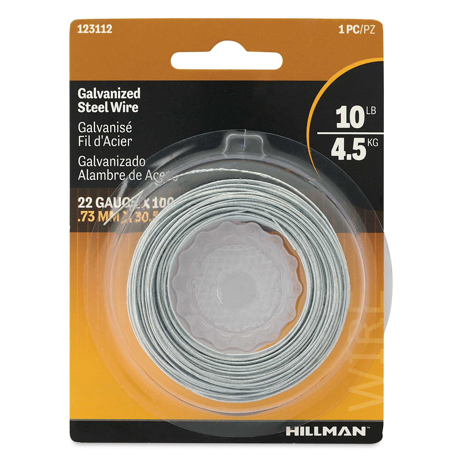 Hillman Galvanized Steel Wire - 22 Gauge, 100 feet front of packaging
