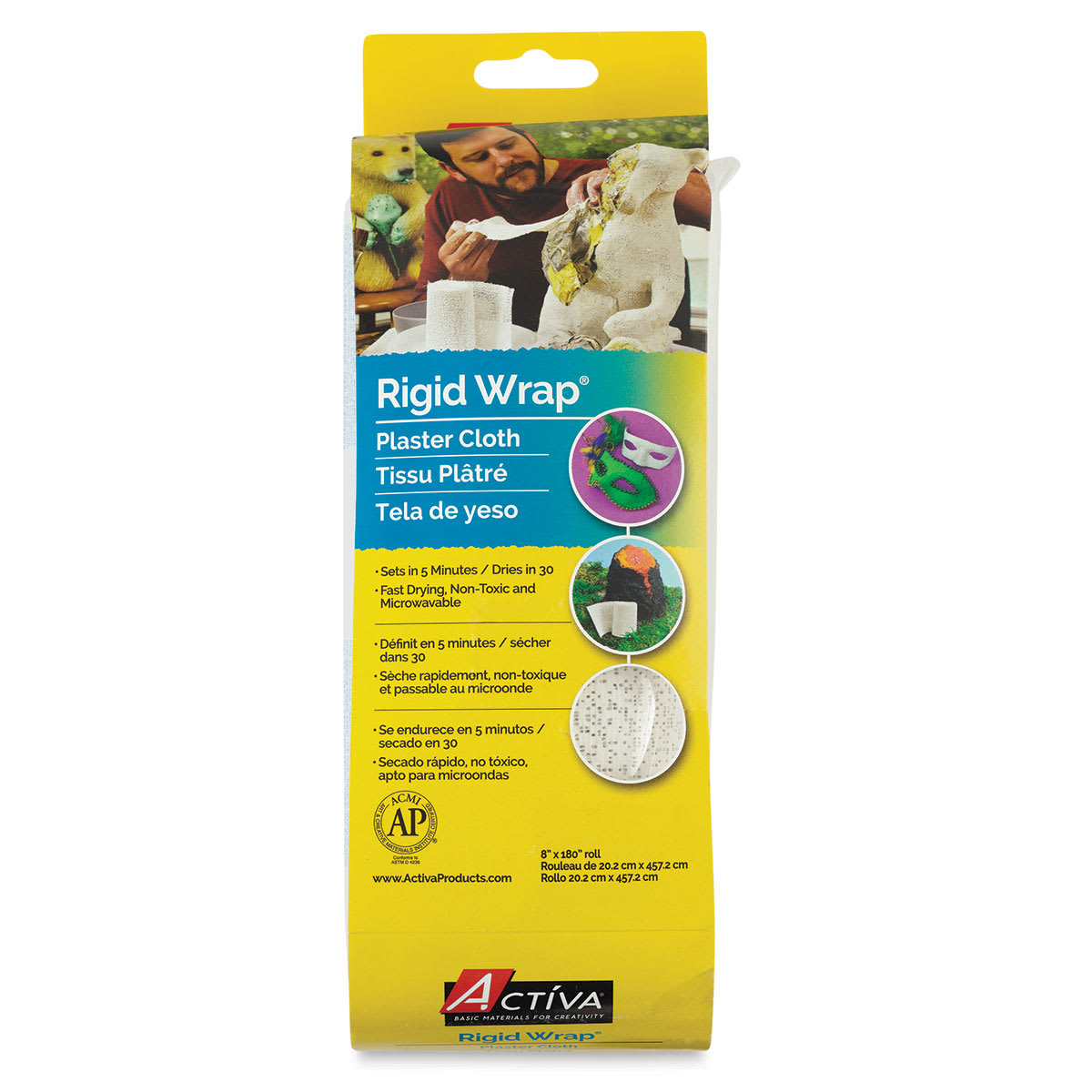 Activa Rigid-Wrap Plaster Cloth - Roll, 8" x 5 Yards Activa Rigid-Wrap Plaster Cloth - Roll, 8" x 5 Yards