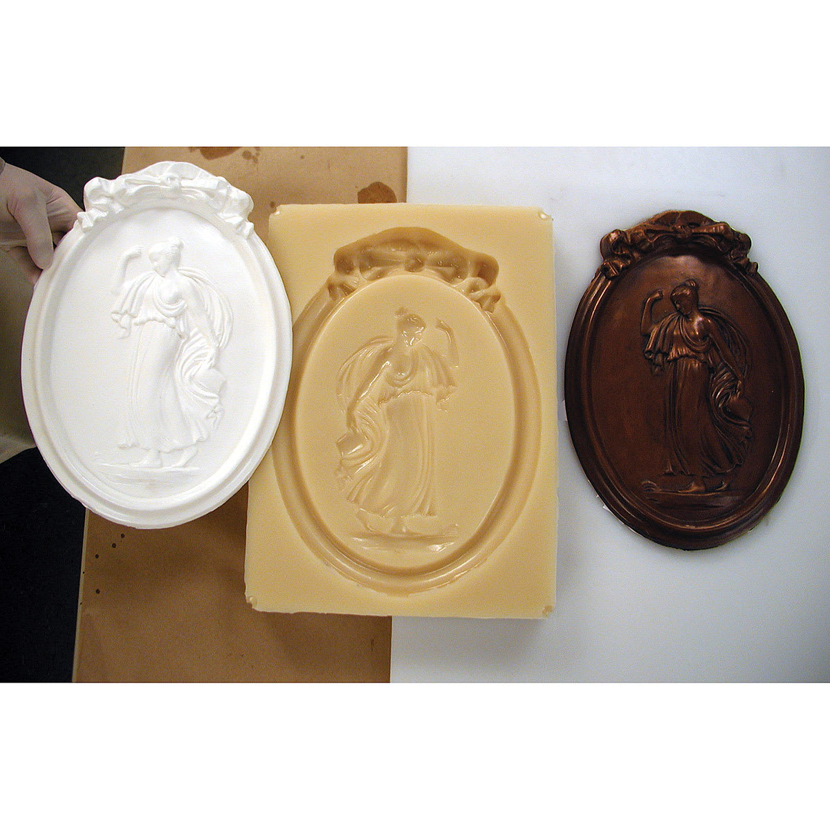 Finished Molded Plaque made with Smooth-Cast 325 shown