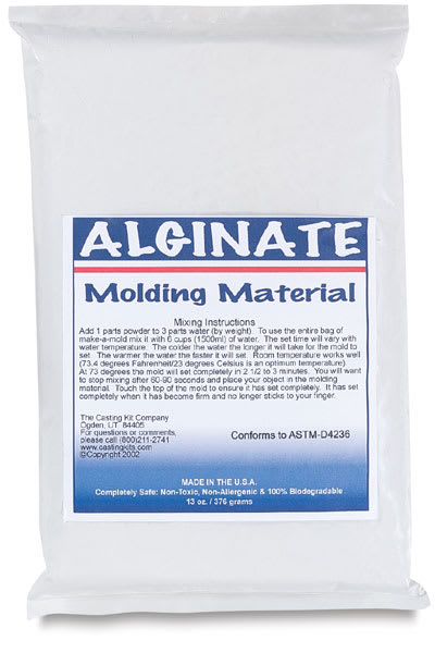 Make-a-Mold Alginate Molding Material - Front view of package