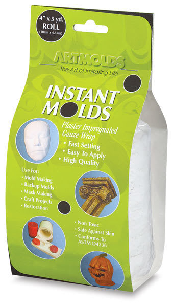 Instant Mold Plaster Bandages - Angled view of package Instant Mold Plaster Bandages - Angled view of package