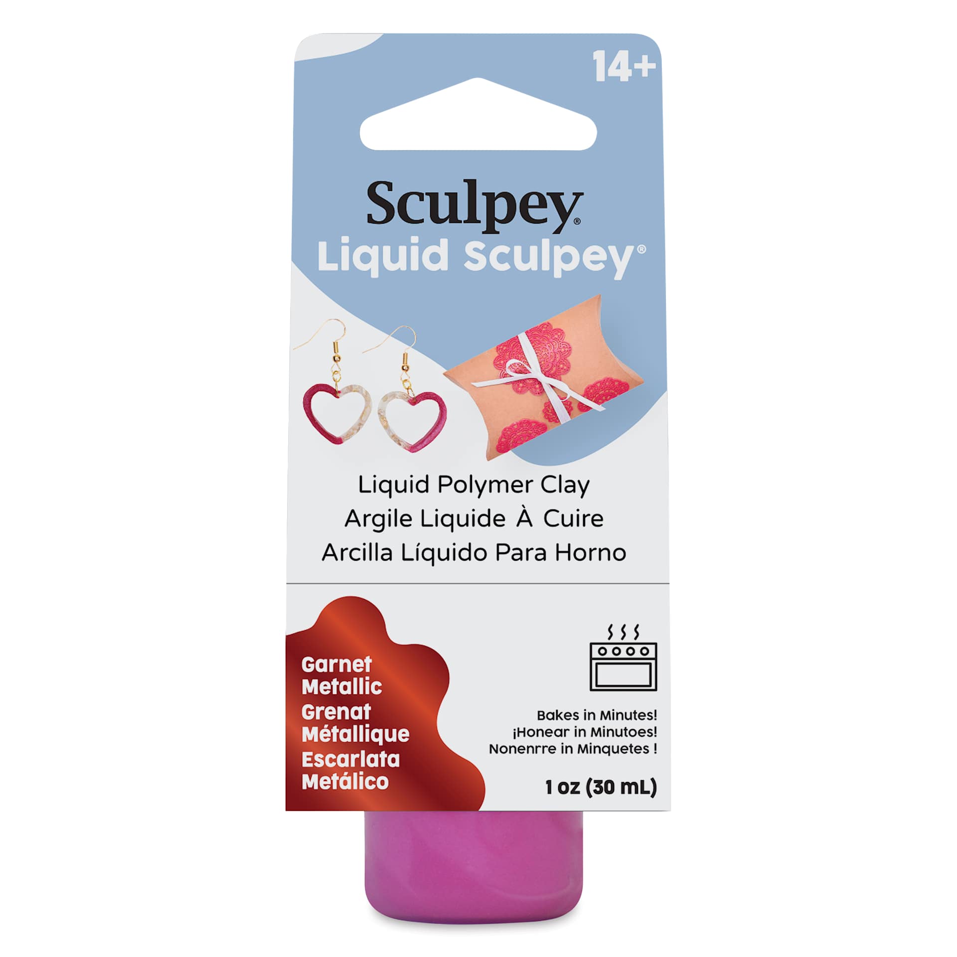 Liquid Sculpey - Metallic Garnet front of packaging