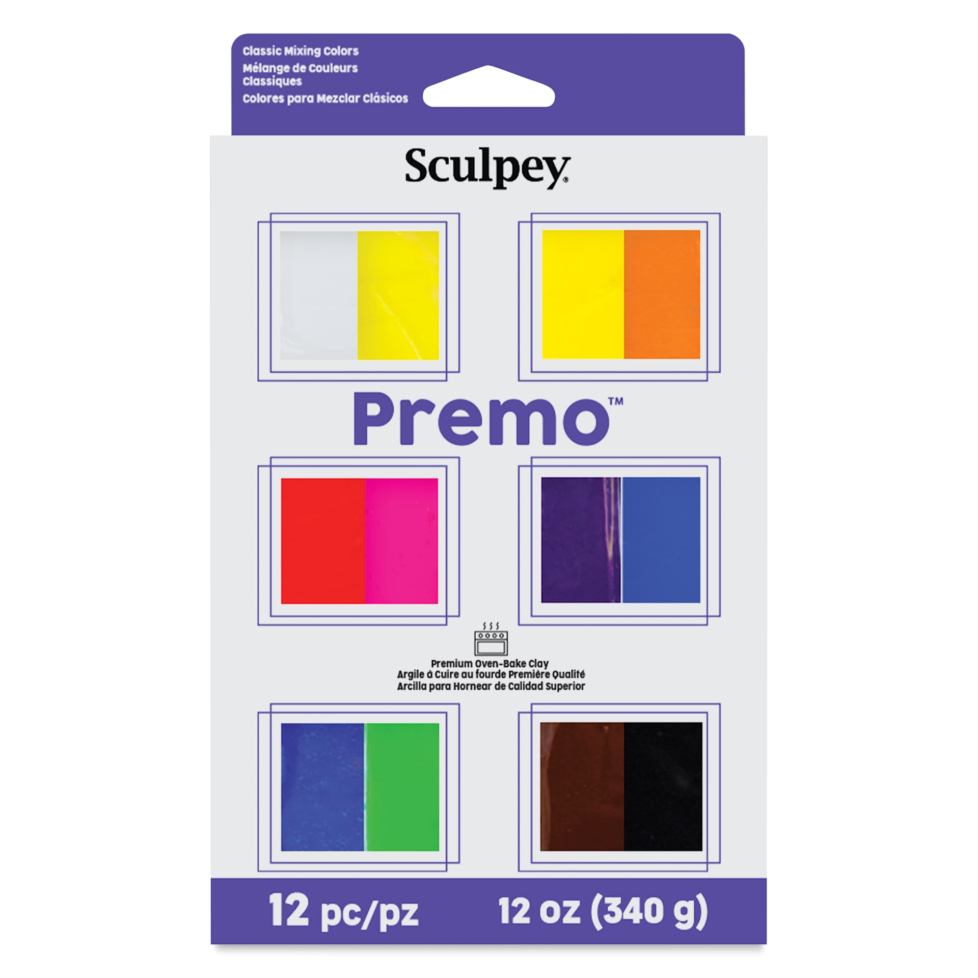 Sculpey Premo - Classics, Set of 12, 1 oz