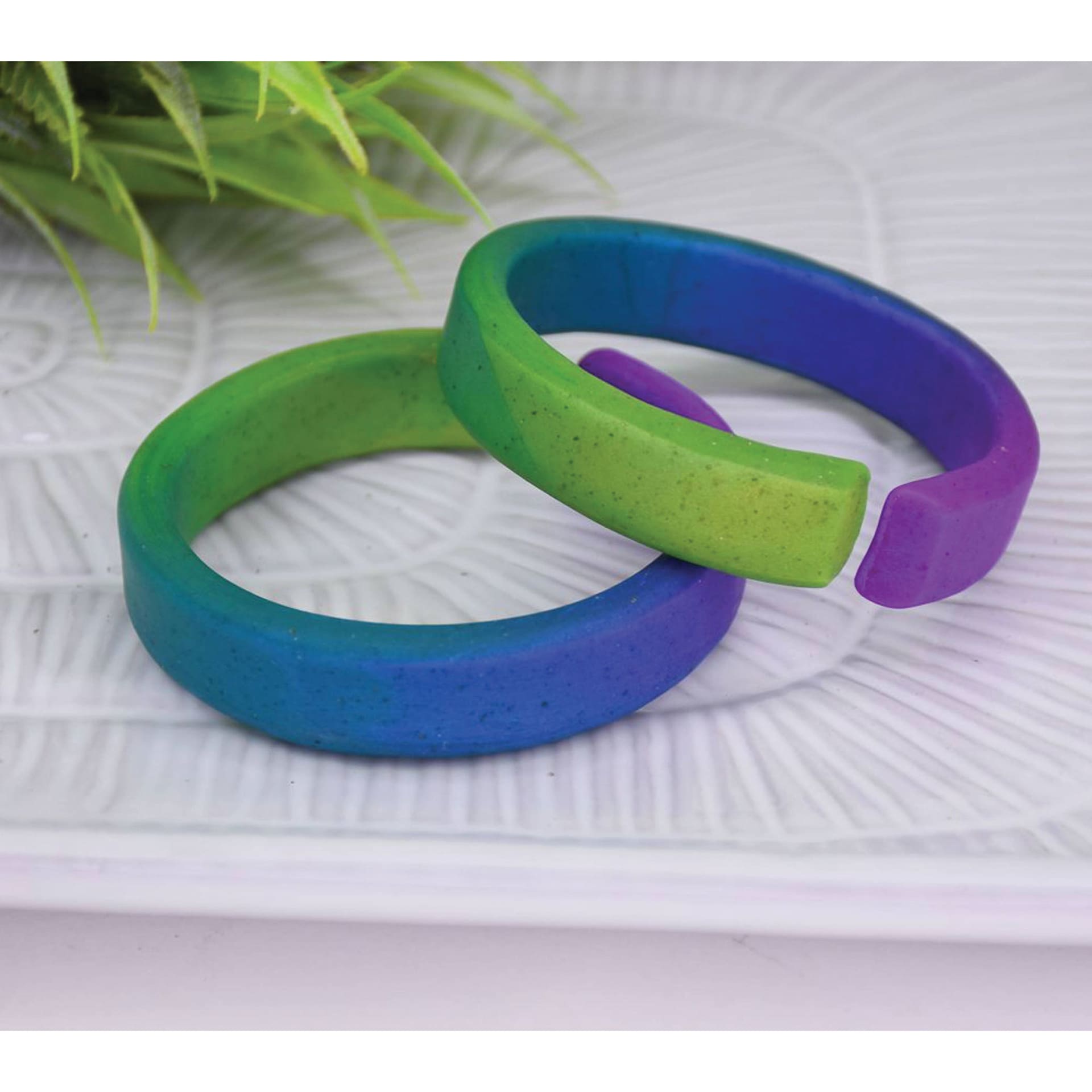 Sculpey Premo - Mixed Effects, Set of 12, 1 oz finished bracelets example