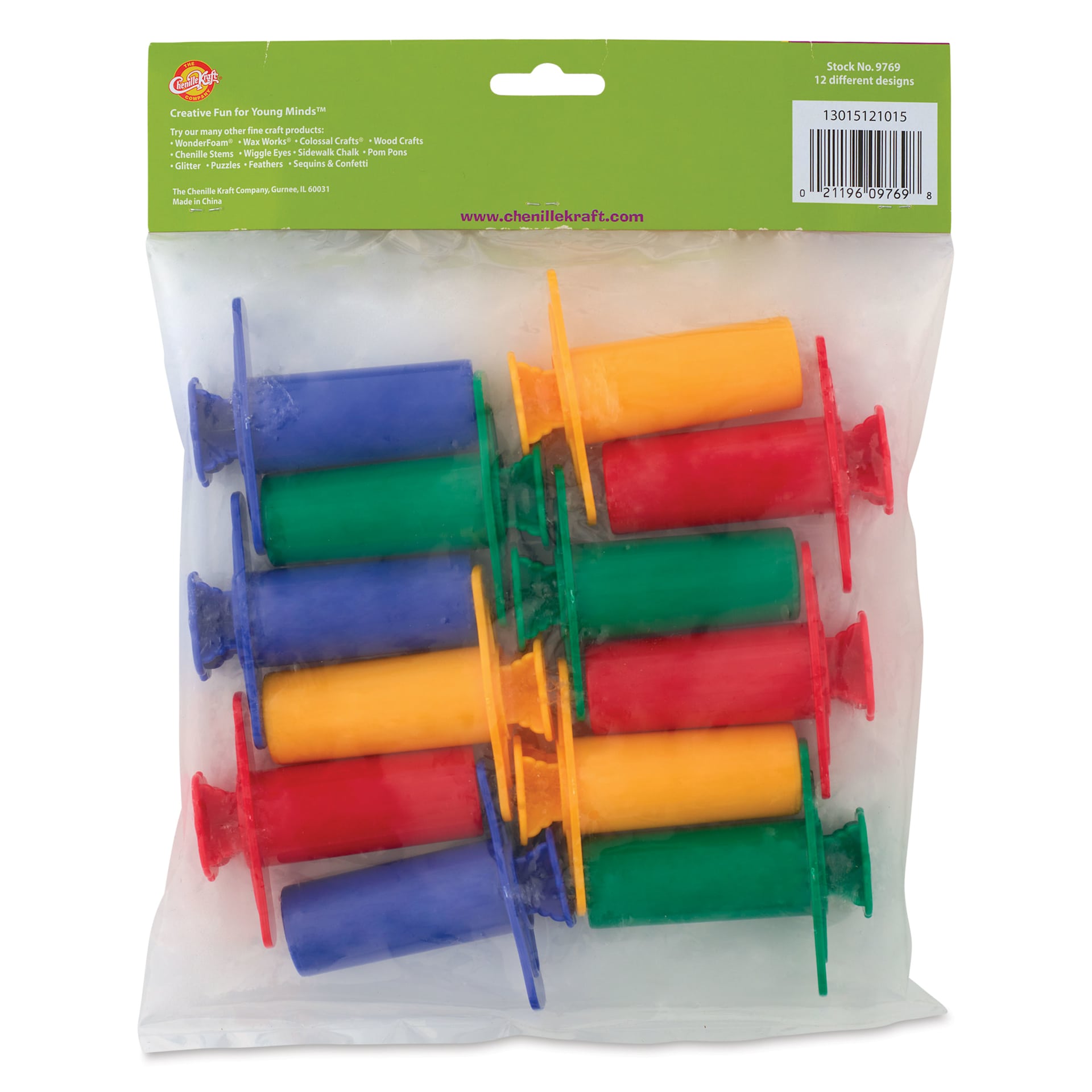 Creativity Street Dough Extruders - Set of 12 - back of packaging