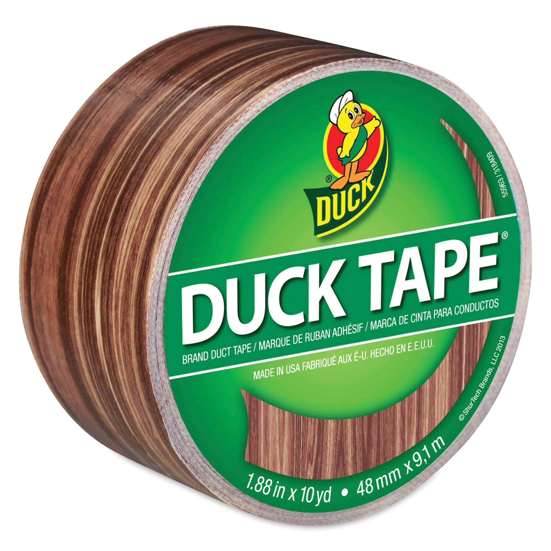 Duck Tape Prints - Wood Grain, 1.88" x 10 yds labeling