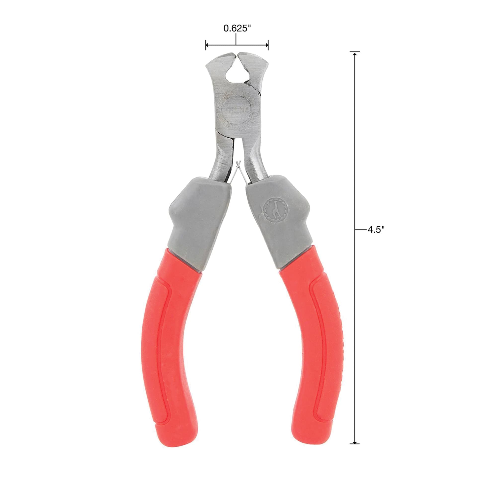 GreatNeck End Nipper Hobby Pliers - dimensions