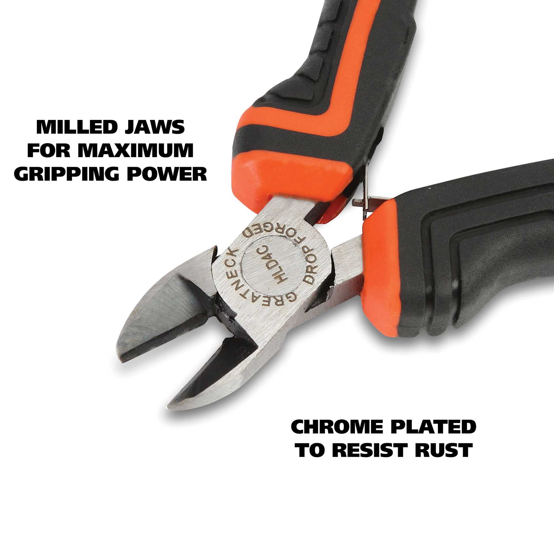 GreatNeck Diagonal Hobby Pliers - jaws are milled and chrome plated