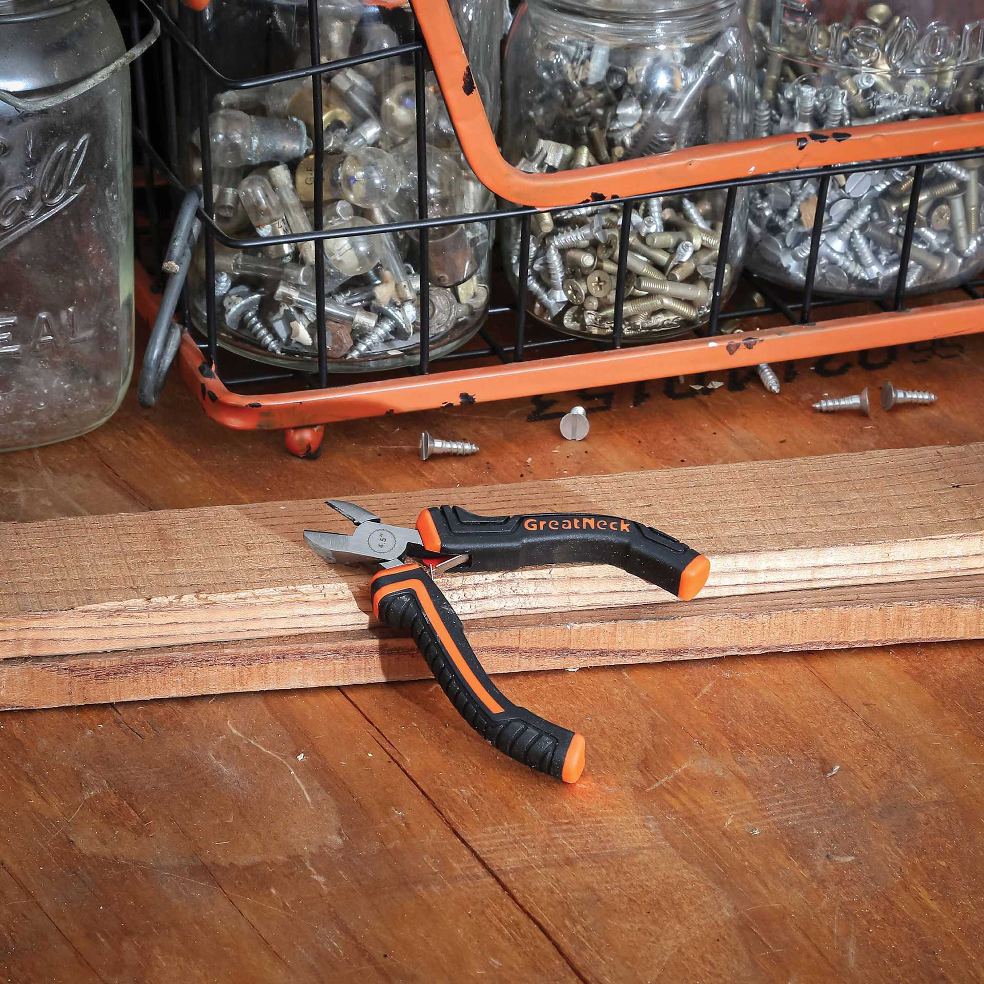 GreatNeck Diagonal Hobby Pliers - on workbench