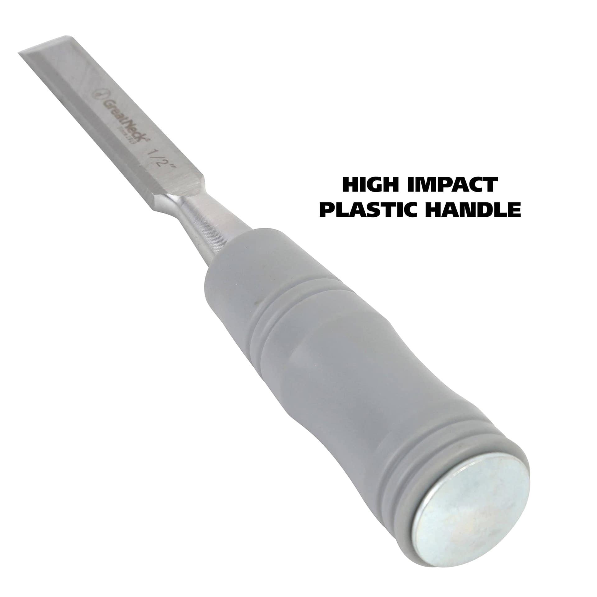 GreatNeck Wood Chisel - 1/2" - high impact plastic handle