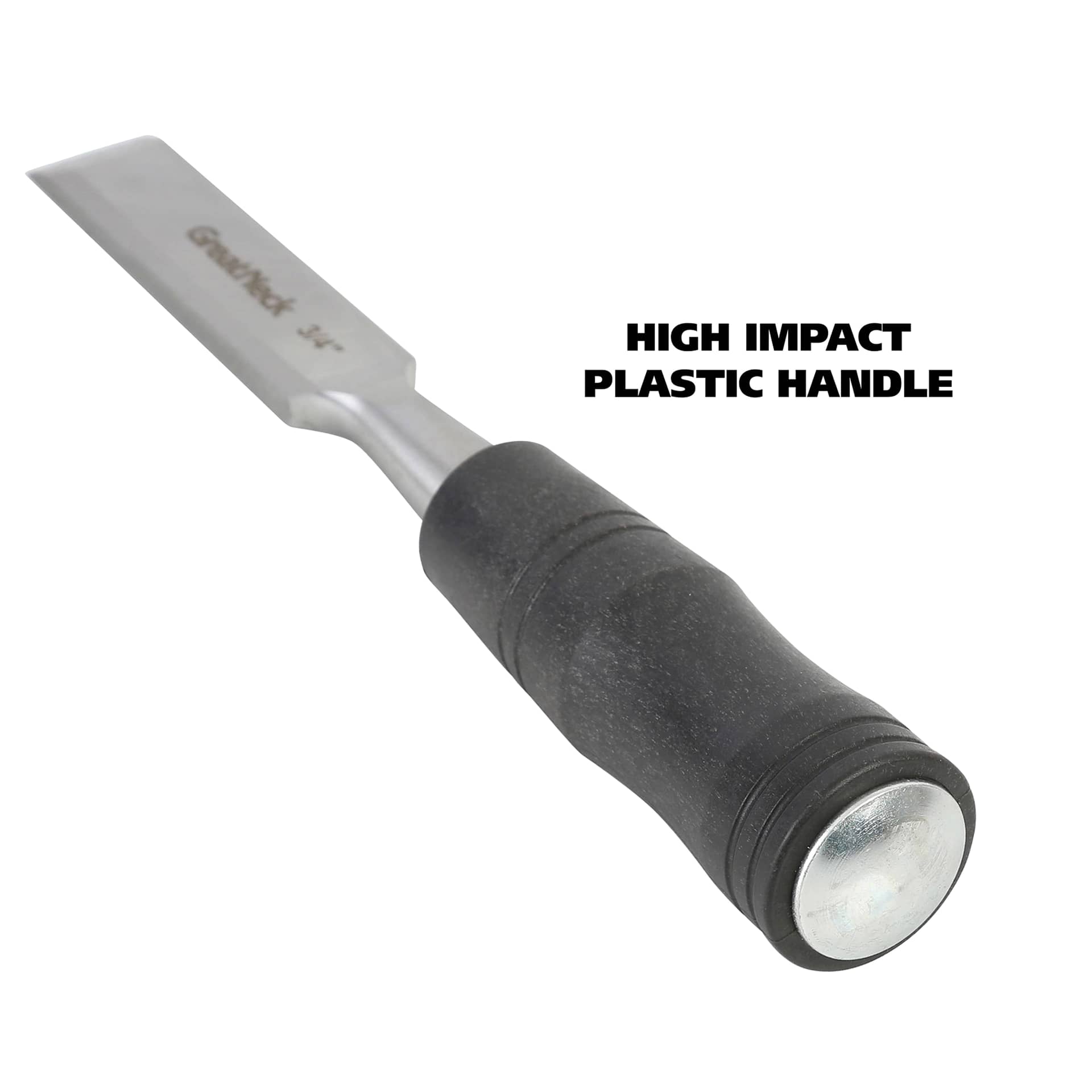 GreatNeck Wood Chisel - 3/4" - high impact plastic handle