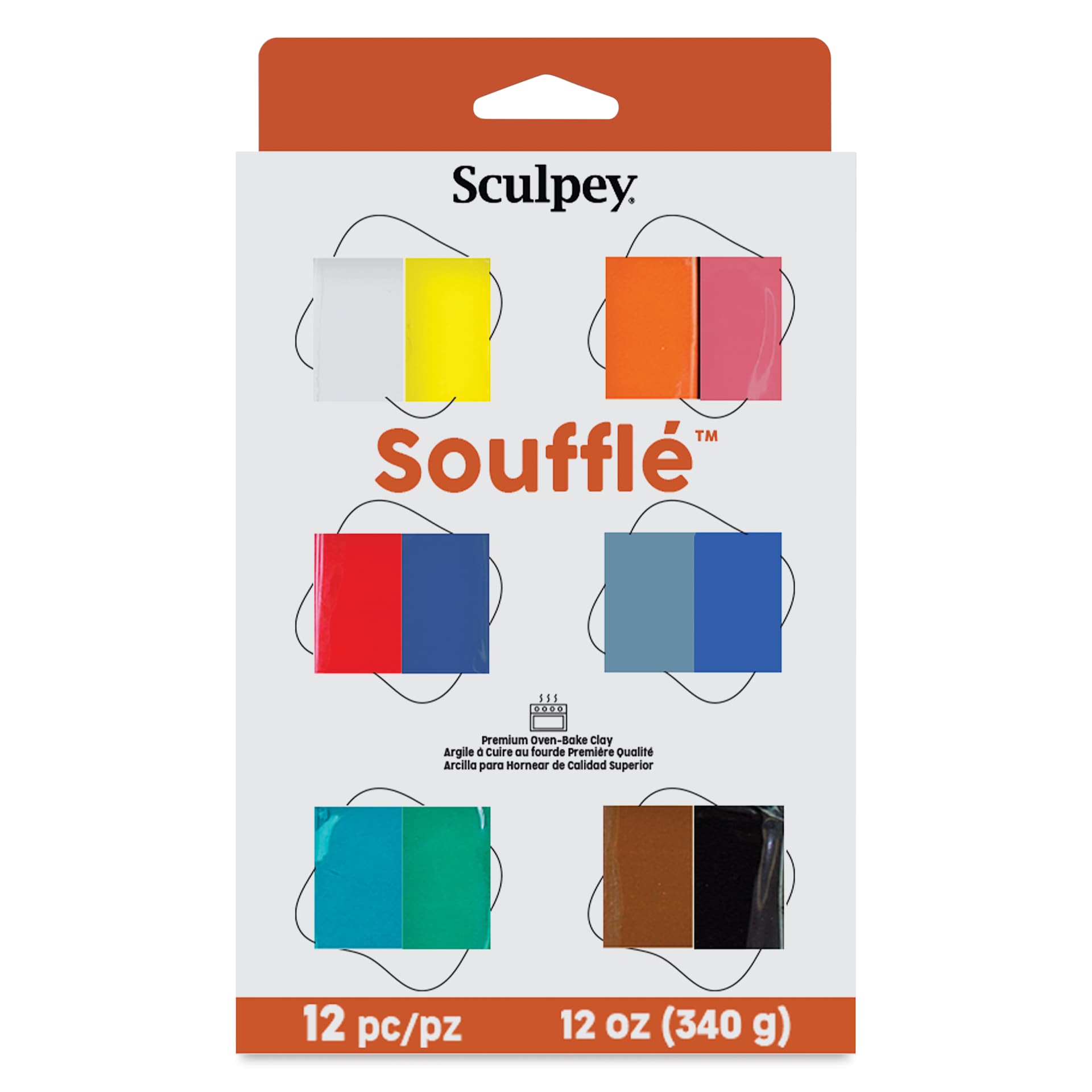 Sculpey Souffle - Set of 12, 0.9 oz Bars front of packaging