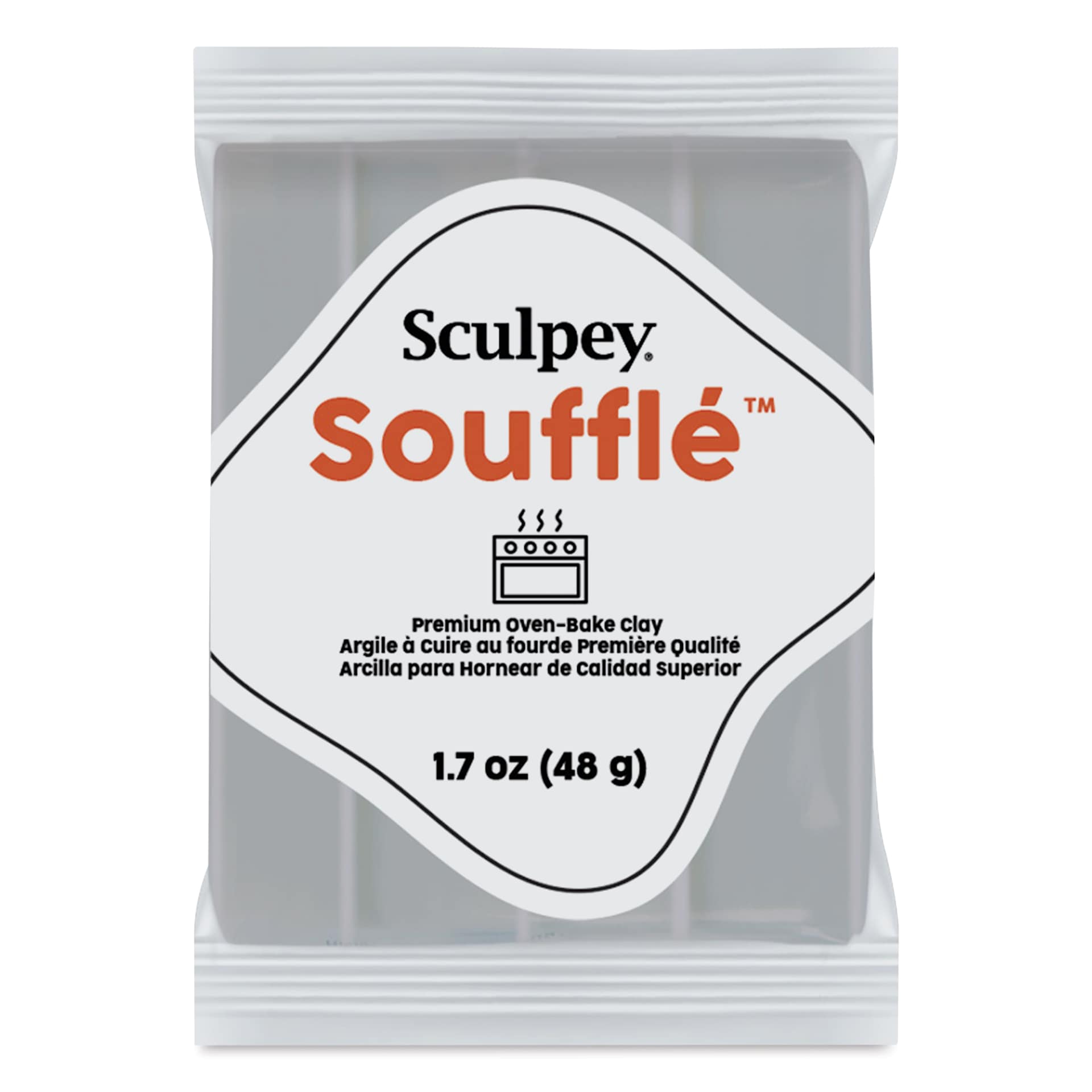 Sculpey Souffle - Concrete, 1.7 oz Bar