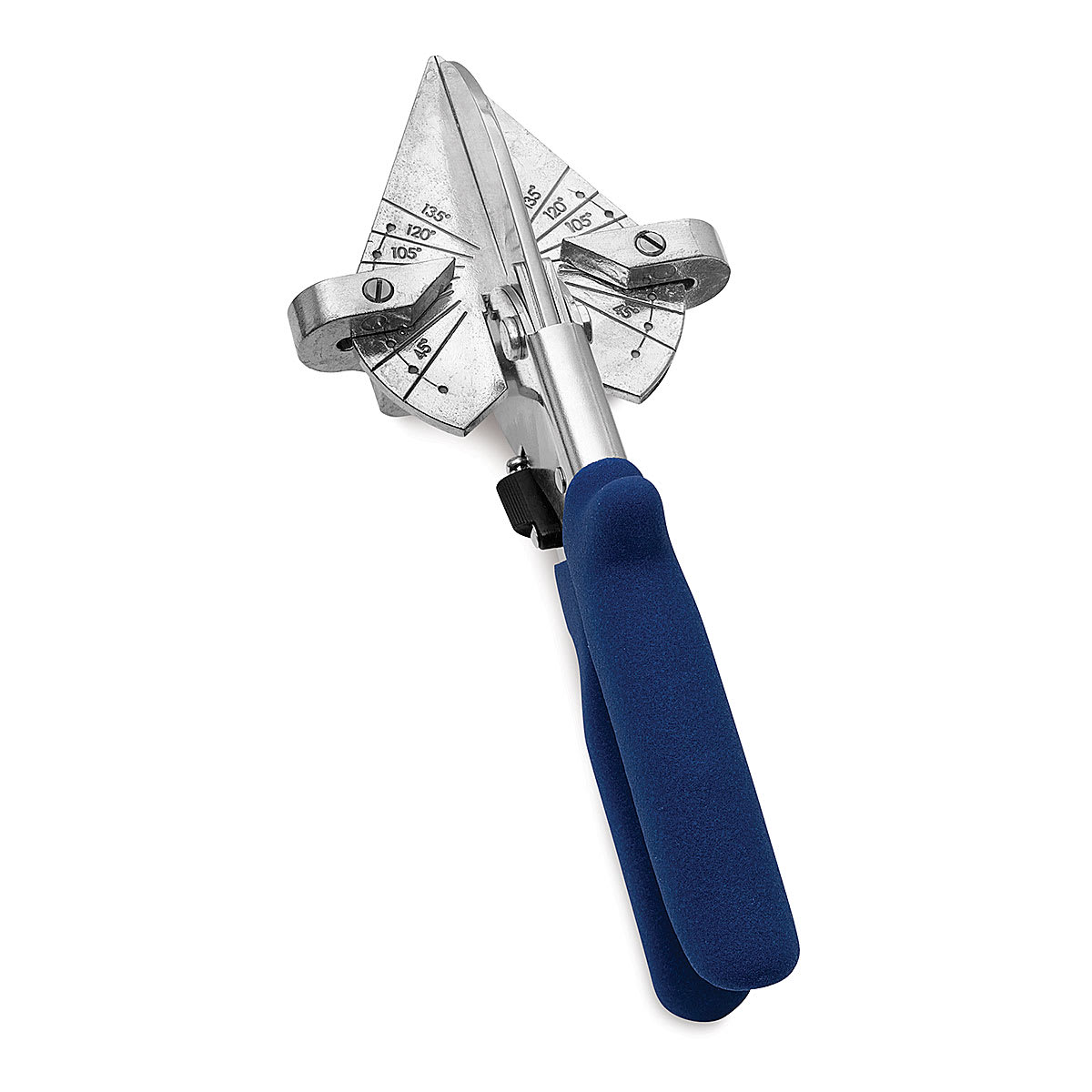 Midwest Products Easy Cutters - Top view of closed Ultimate Cutter showing angle markings Midwest Products Easy Cutters - Top view of closed Ultimate Cutter showing angle markings