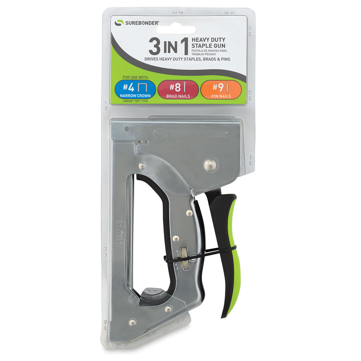 Surebonder 3 in 1 Heavy Duty Staple Gun, In Package