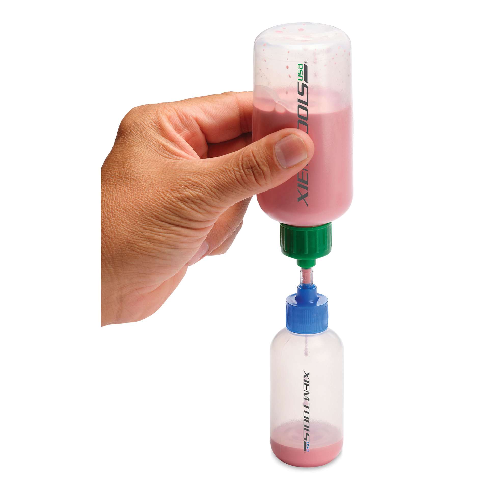 Xiem Applicator Glaze Transfer Kit filling smaller bottle