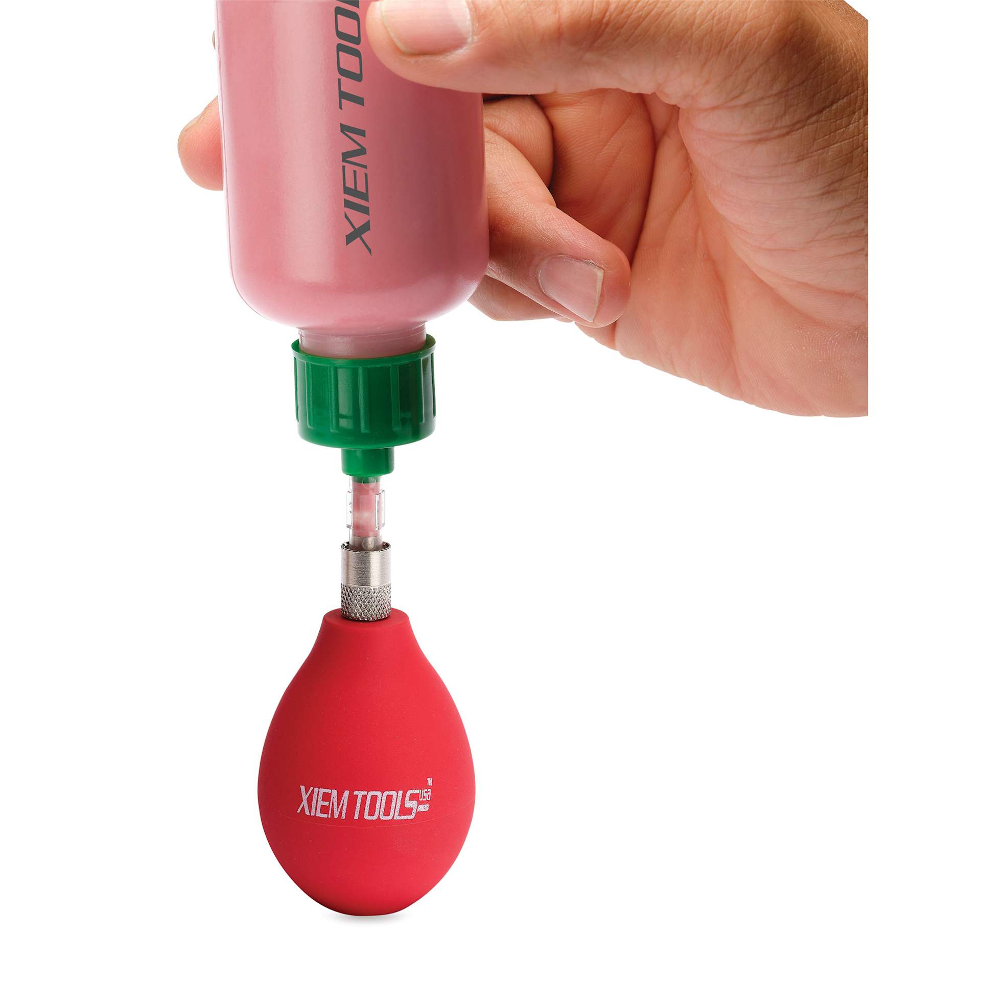 Xiem Applicator Glaze Transfer Kit filling red applicator bulb (sold separately)