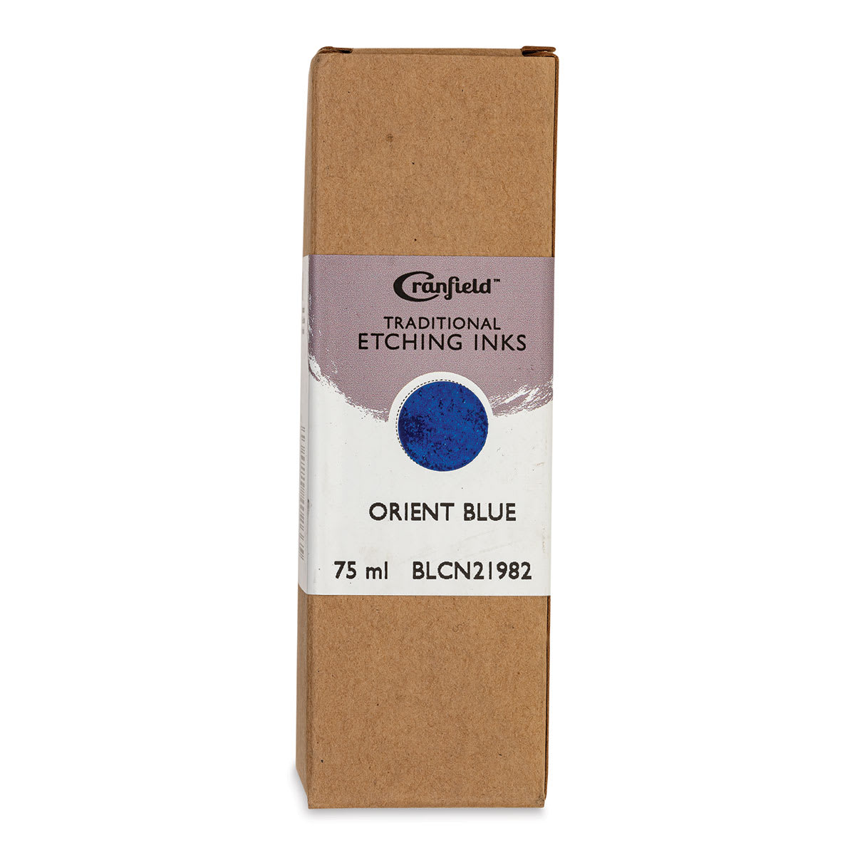 Cranfield Traditional Etching Ink - Orient Blue, 75 ml - front of packaging Cranfield Traditional Etching Ink - Orient Blue, 75 ml - front of packaging