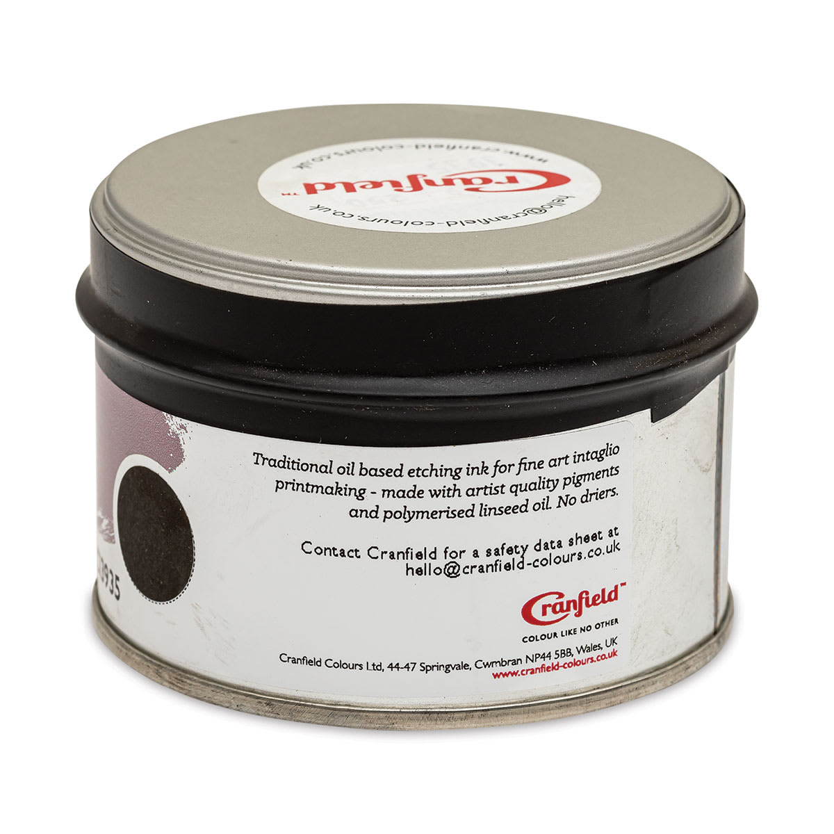Cranfield Traditional Etching Ink - Sepia, 250 g - back