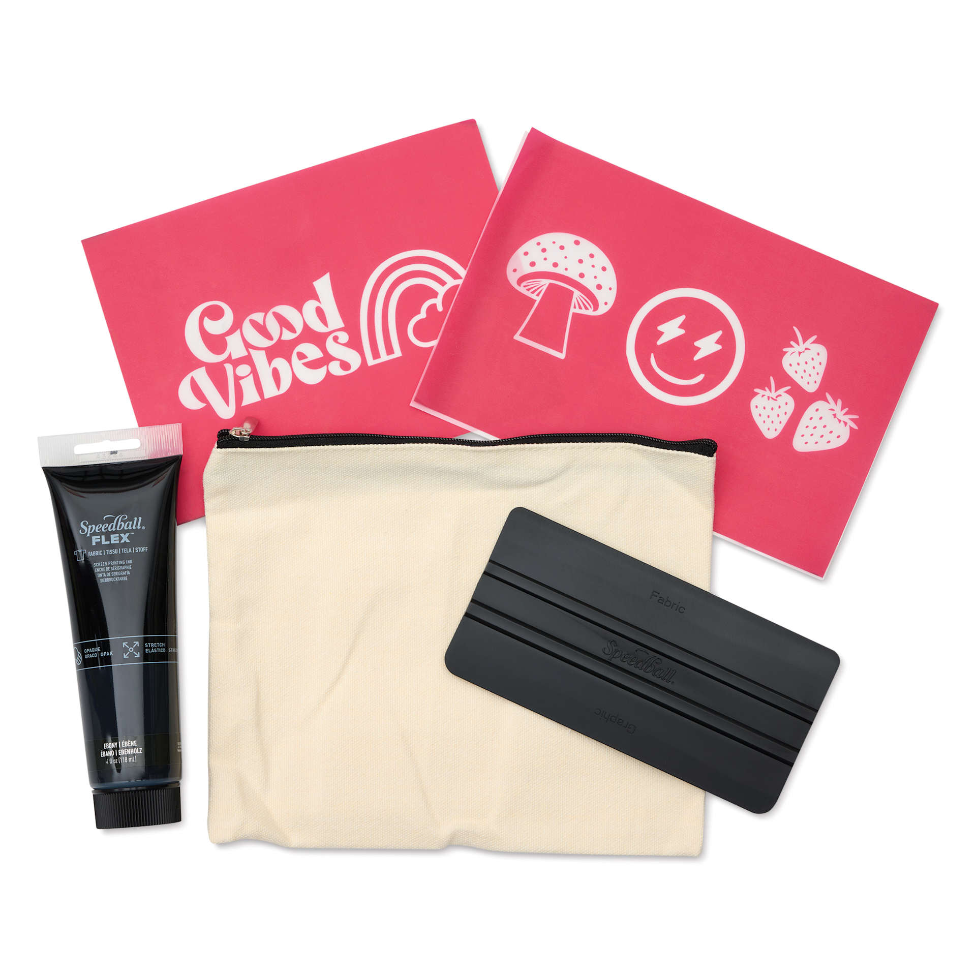 Speedball DIY Screen Printing Starter Kit, kit contents