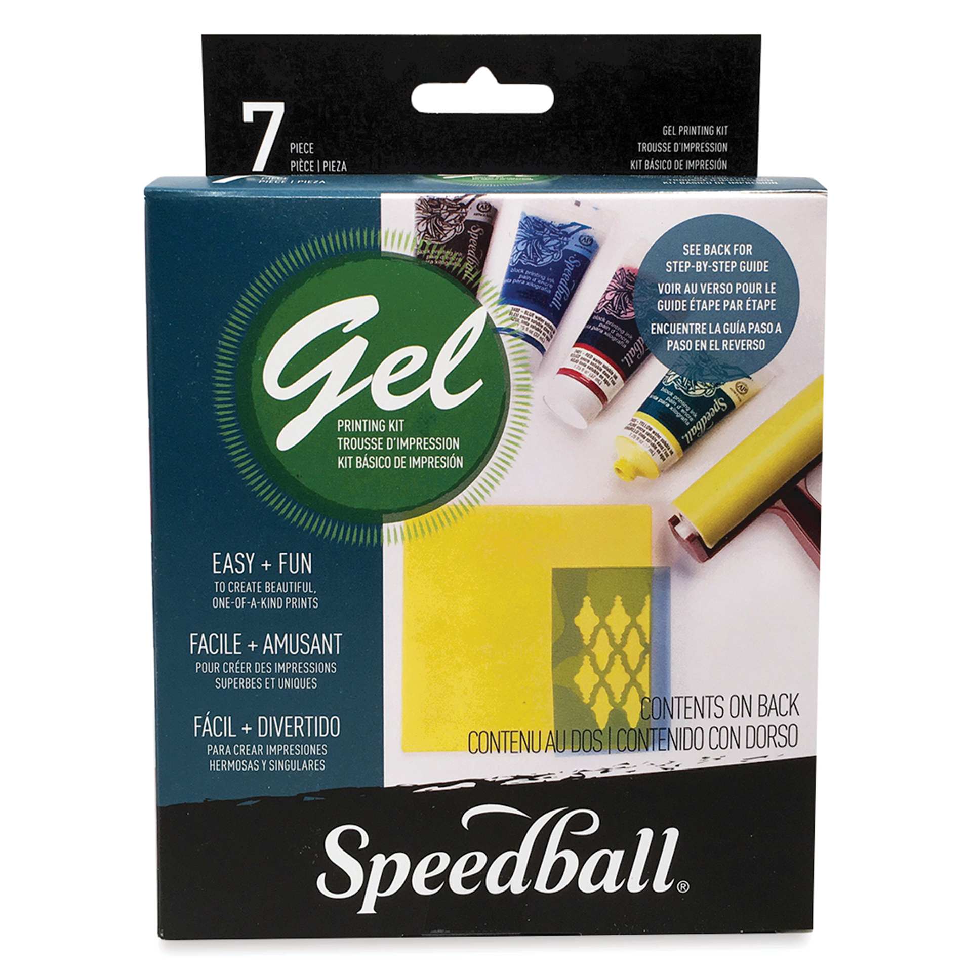 Speedball Gel Printing Kit front of packaging Speedball Gel Printing Kit front of packaging
