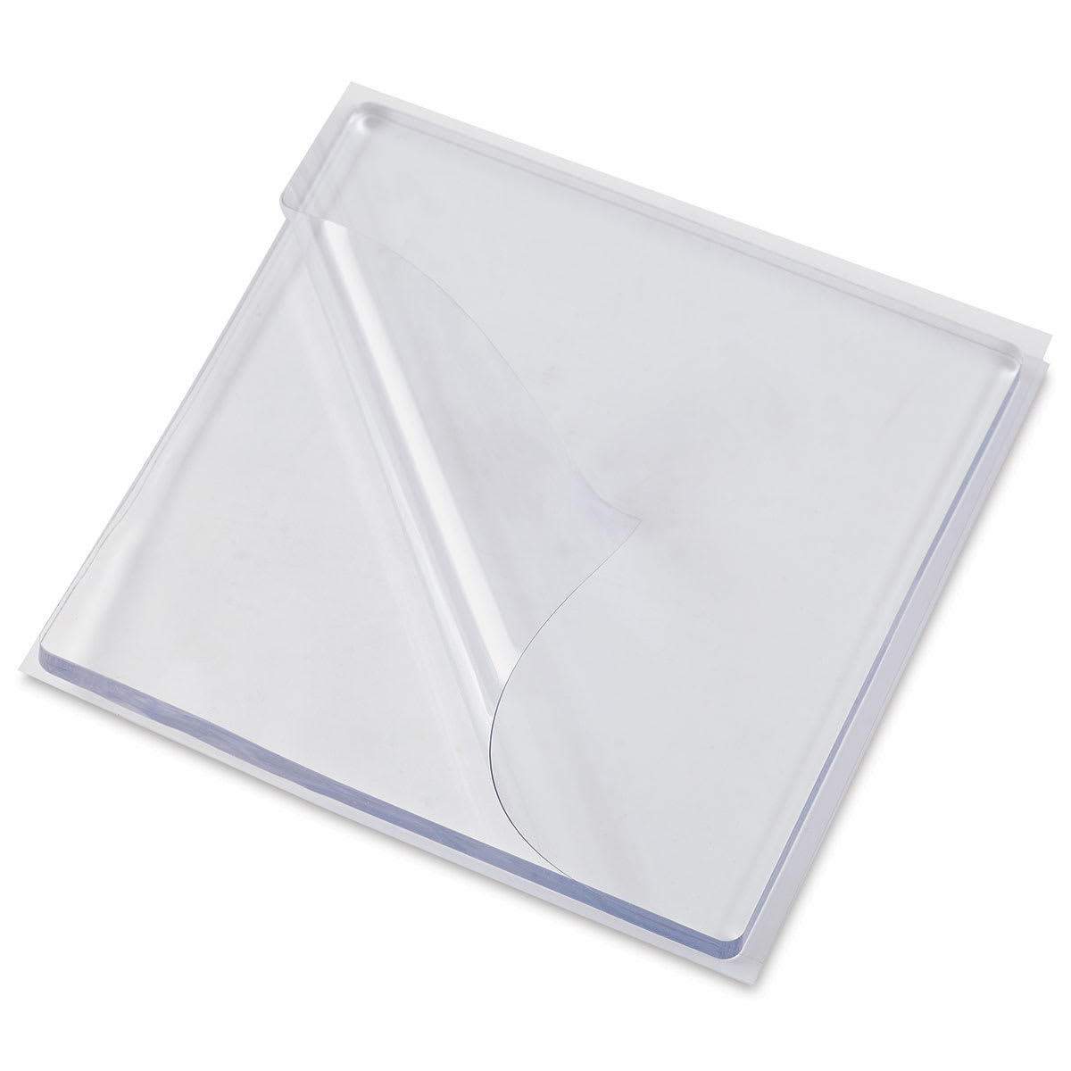 Speedball Gel Printing Plate - 5" x 5", Single Plate angled view