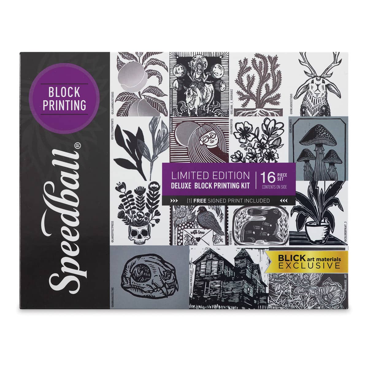 Speedball Deluxe Block Printing Kit, Front of Package