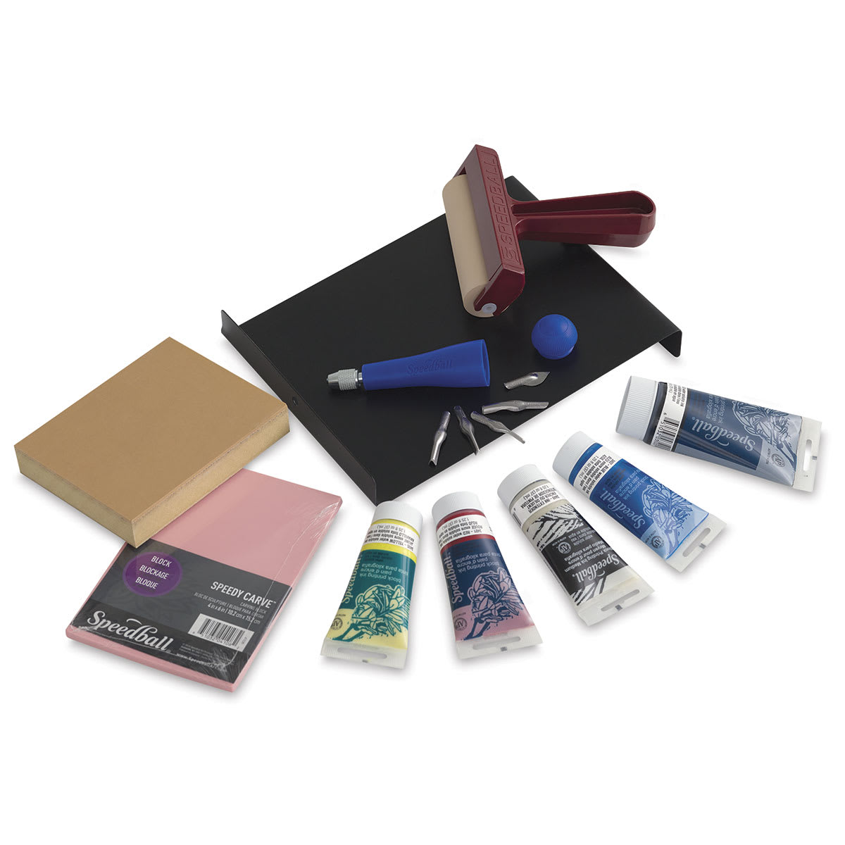 Speedball Deluxe Block Printing Kit contents Speedball Deluxe Block Printing Kit contents