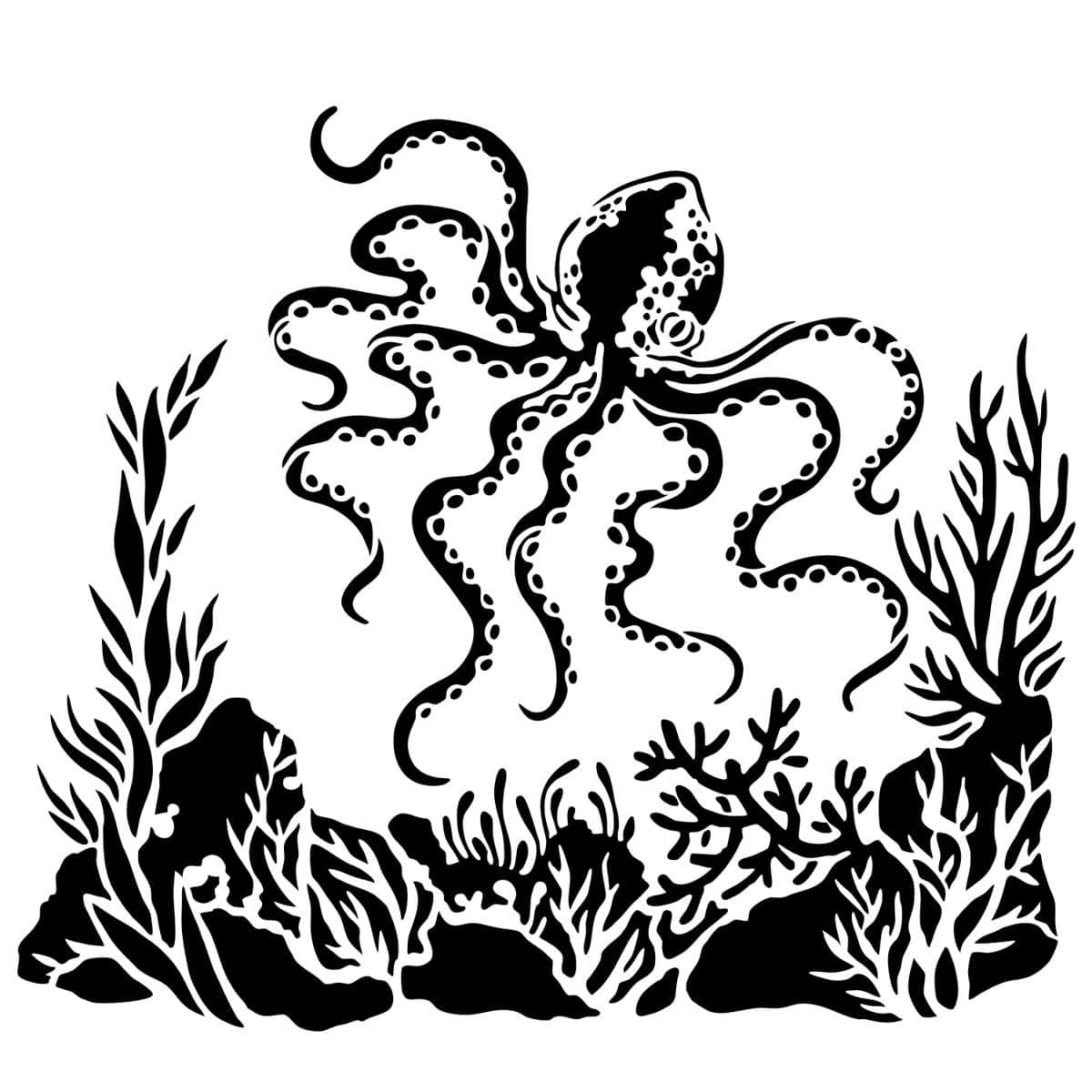 The Crafter's Workshop Stencils Octopus - Peggable