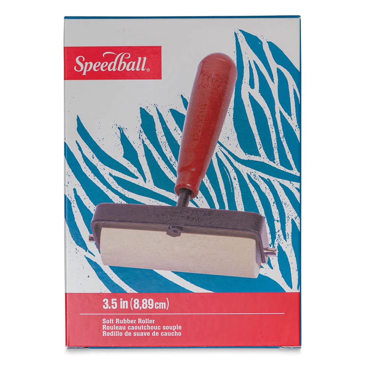 Speedball Soft Rubber Brayer - 3-1/2" - front of packaging