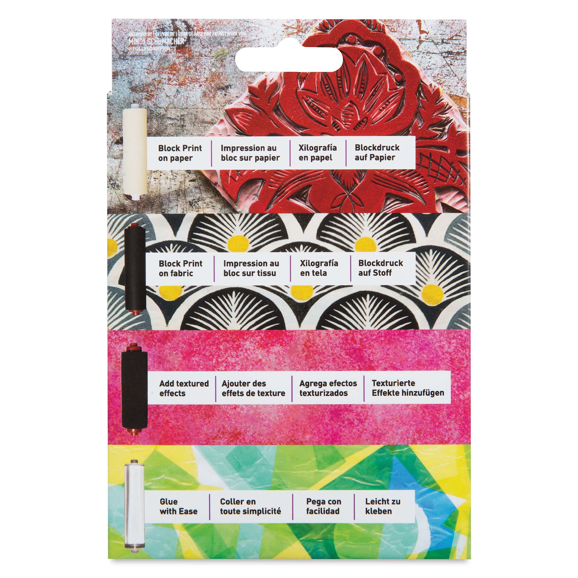 Speedball Pop In Brayer Kit - back of packaging