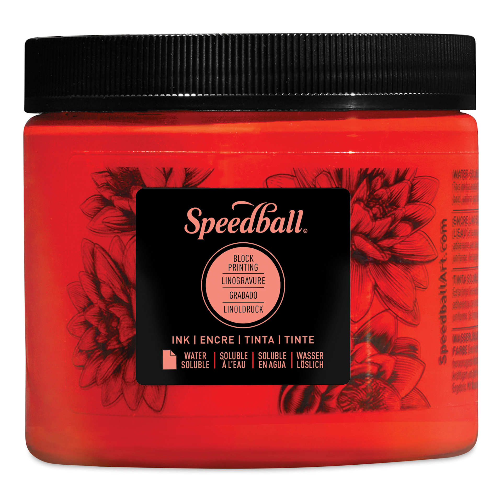 Speedball Water-Soluble Block Printing Ink - Red, 16 oz